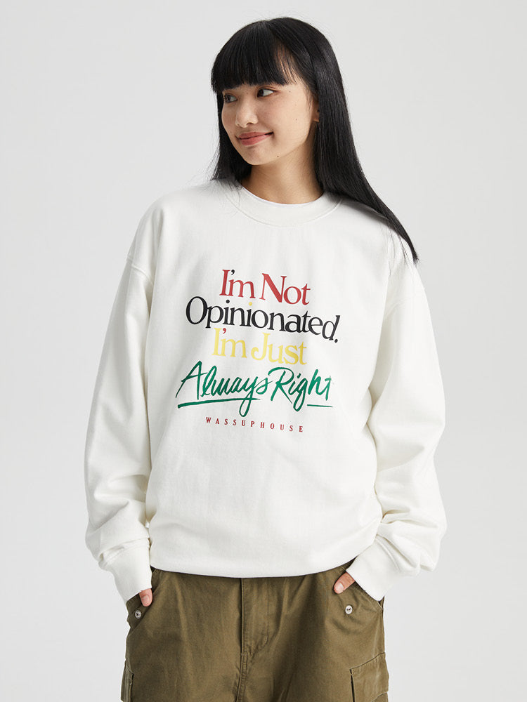 Urban Slogan Graffiti Print Sweatshirt - chiclara