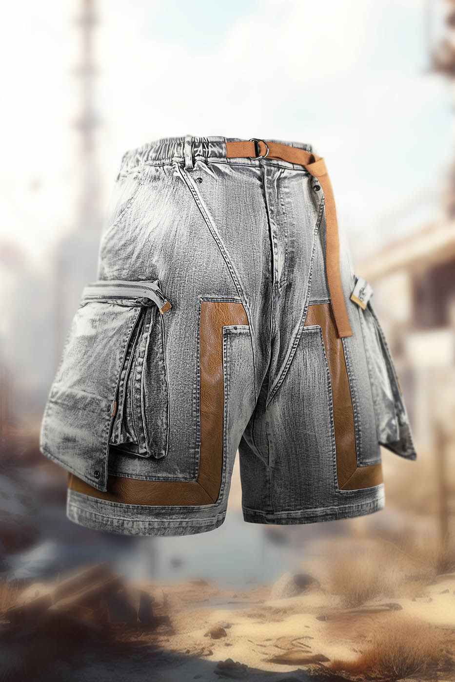 Two-Tone Tactical Cargo Shorts