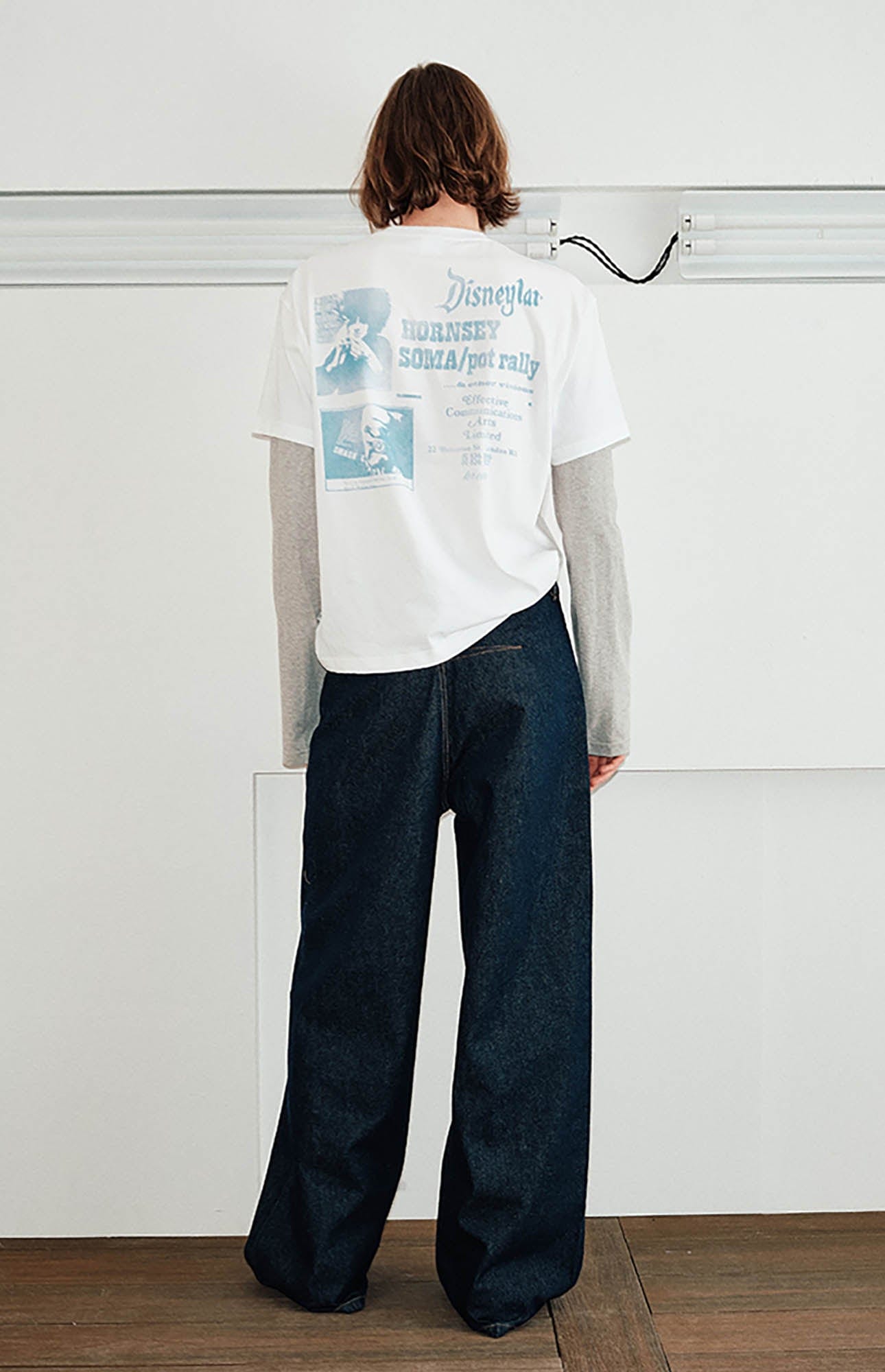 Reversed Wide Leg Carpenter Jeans