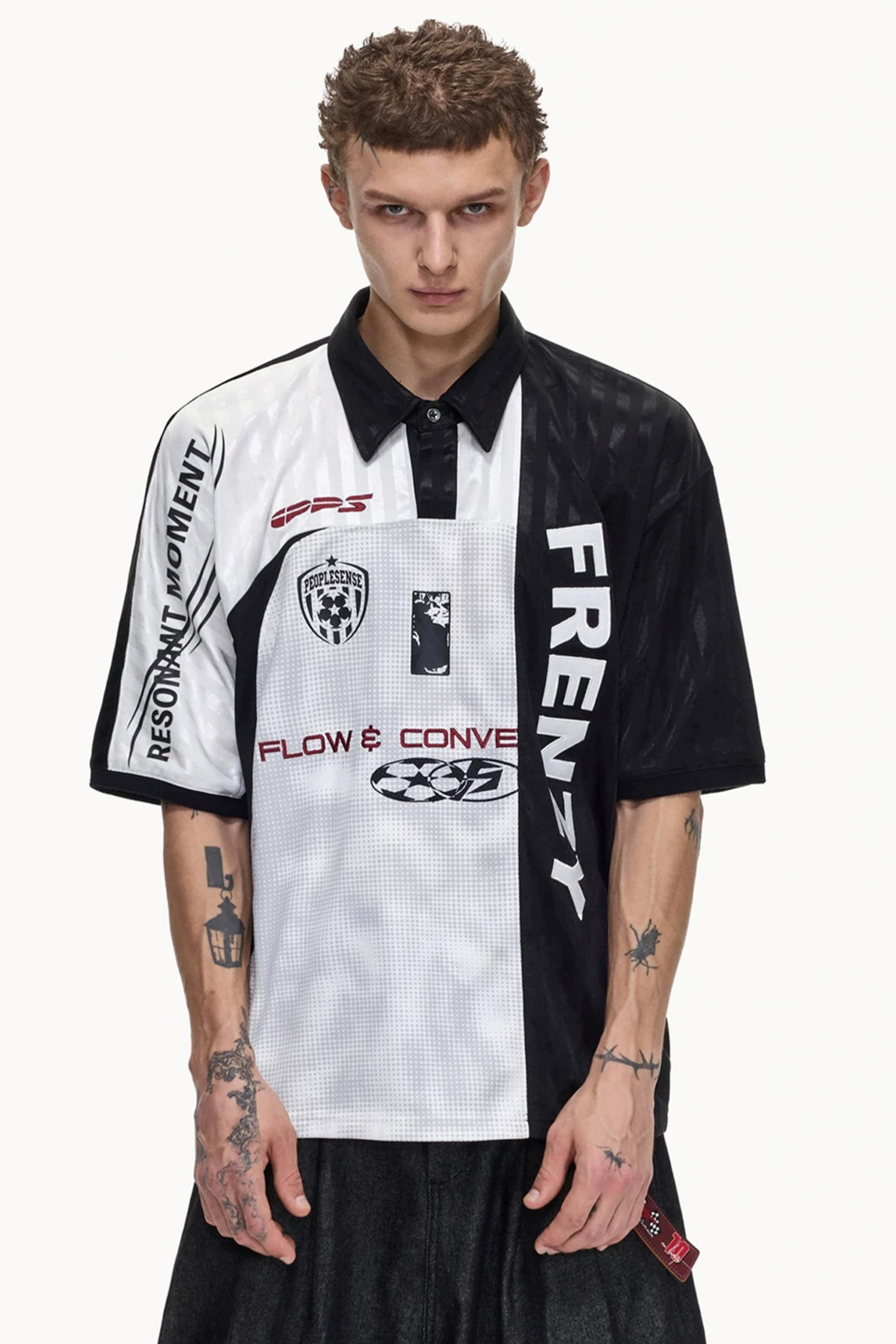 Men's Restructured Jersey Polo T-Shirt