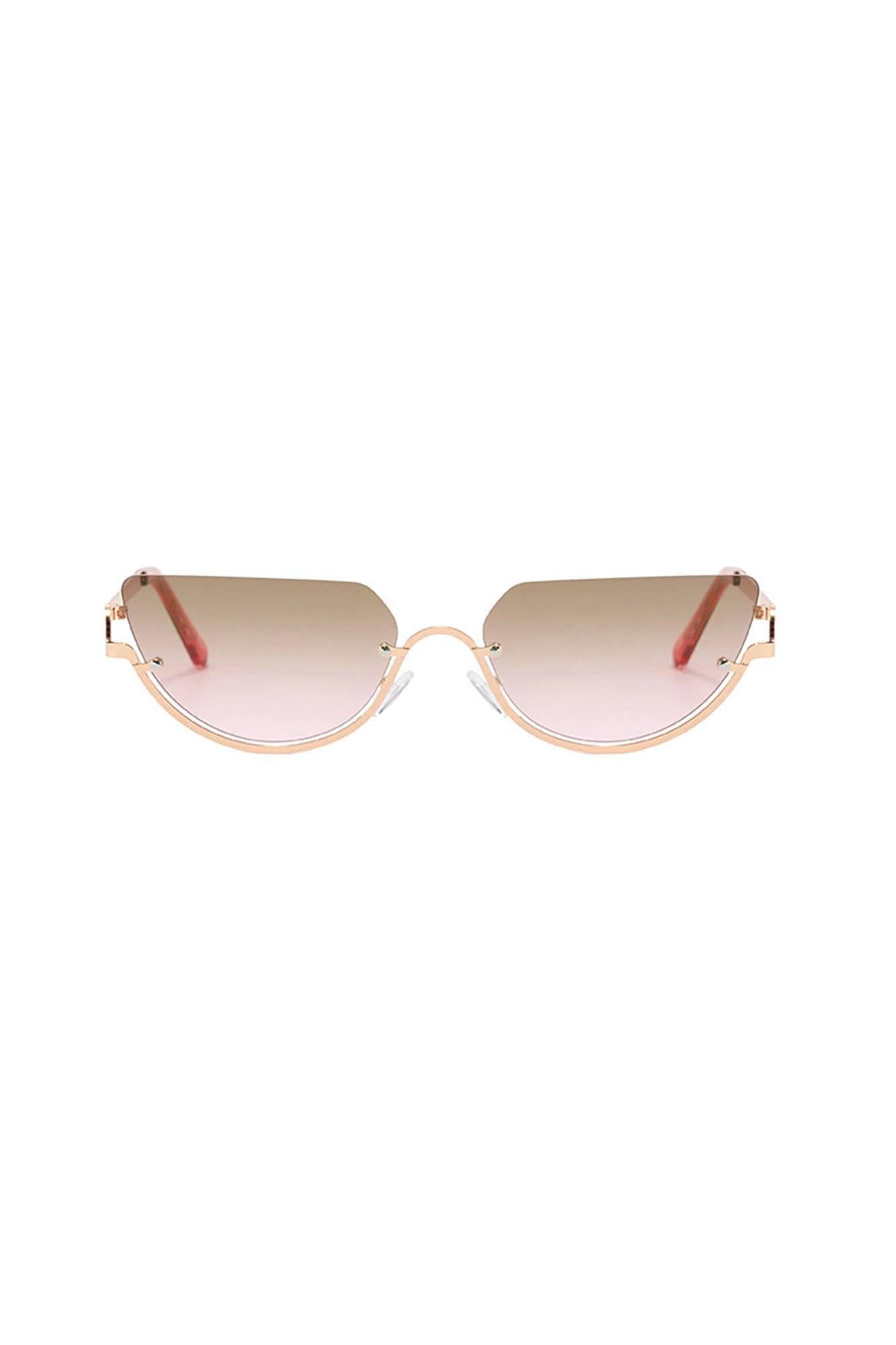 Arched-Bridge Floating Oval Fashion Glasses - view 8