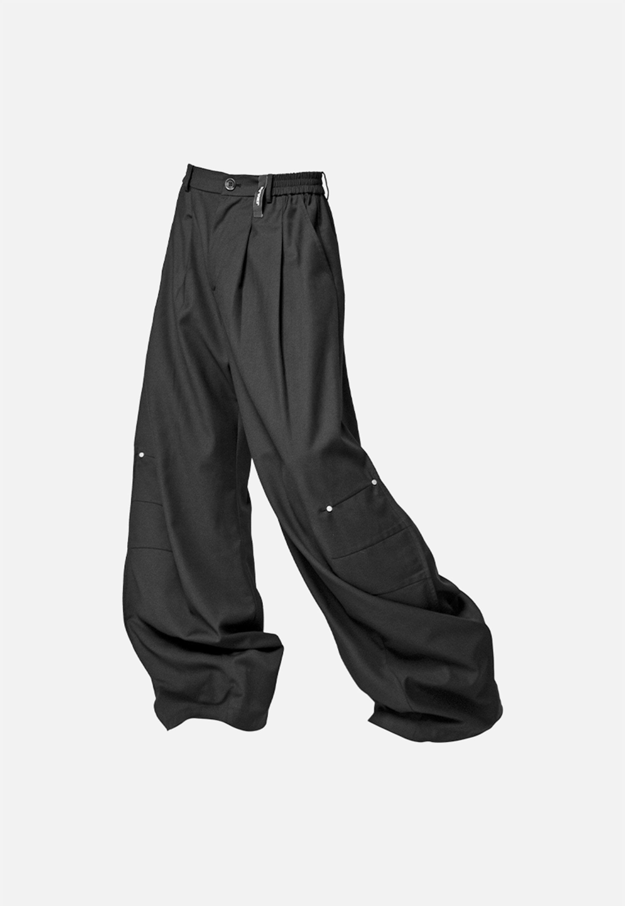 Wide Leg Snap Trousers