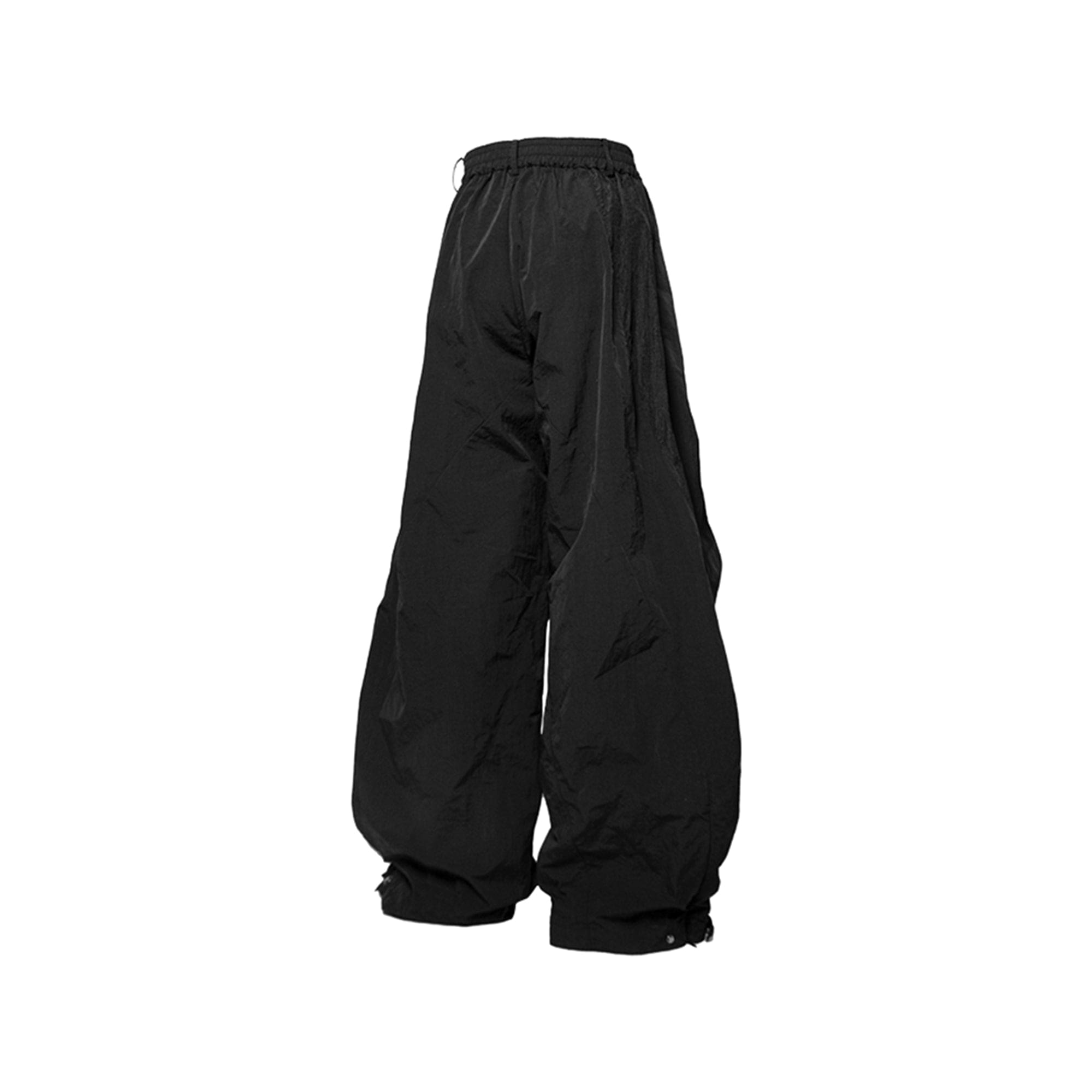 Pantalones técnicos de pierna ancha negra