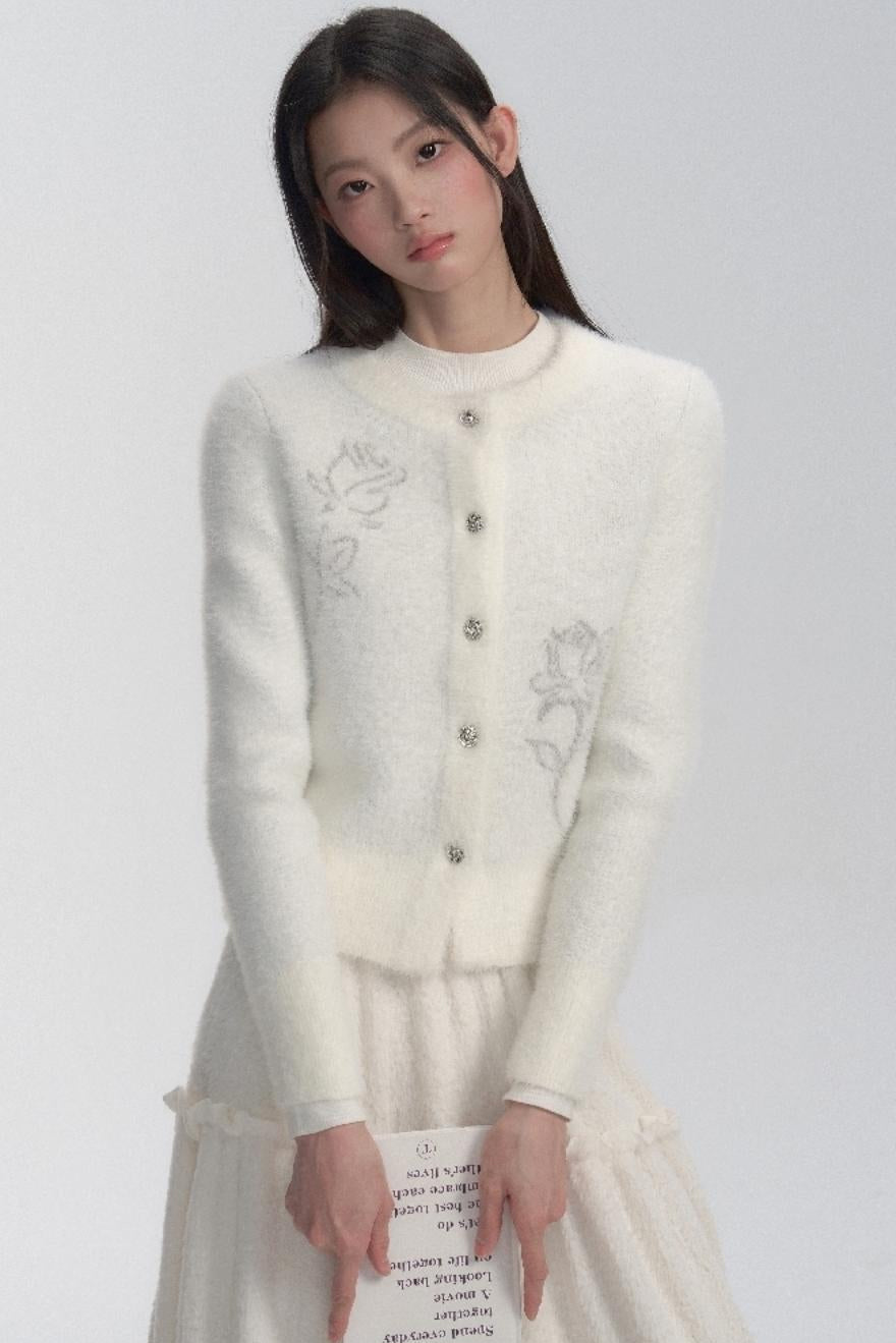 Angelic Pearl Button Cardigan