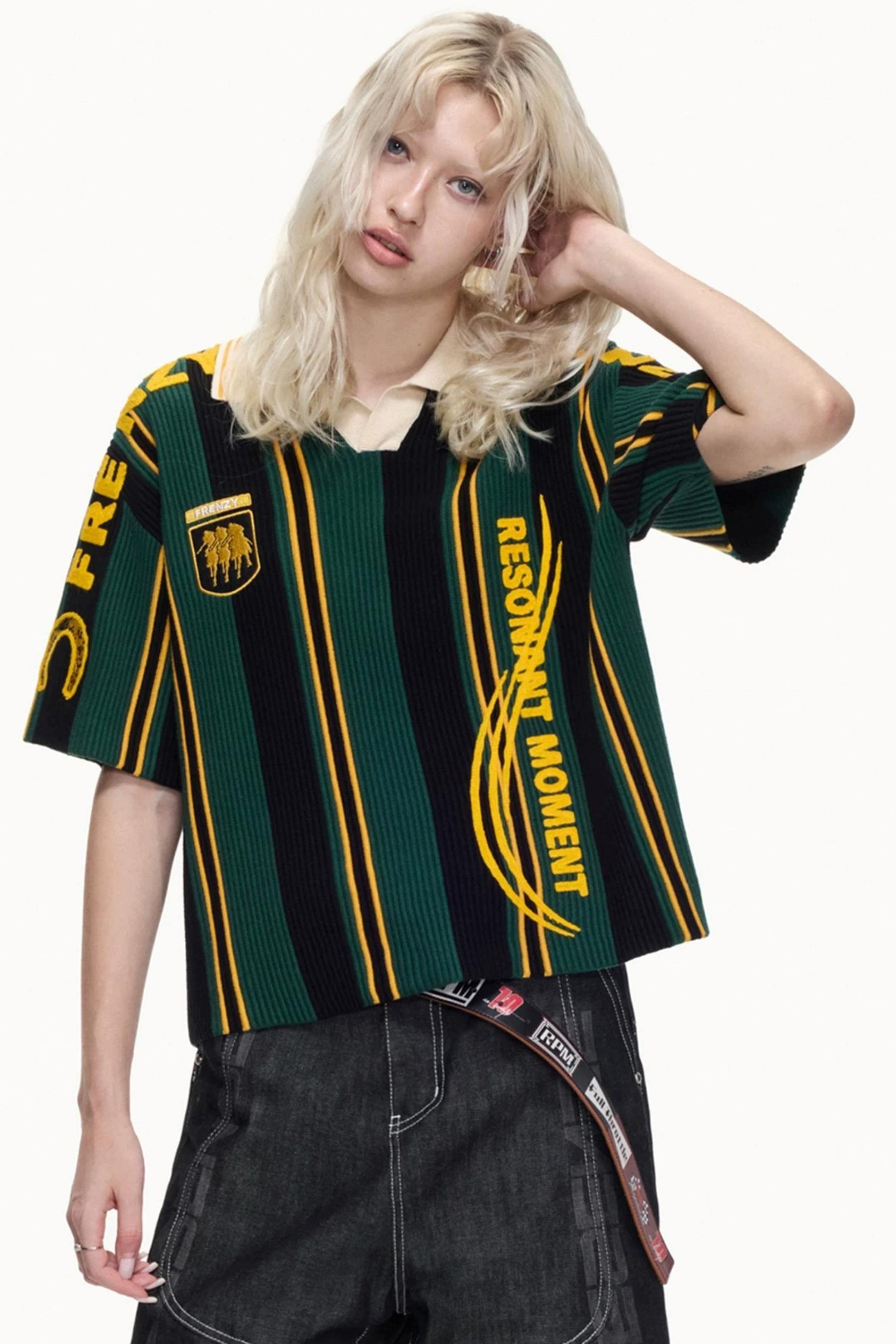 Men's Retro Knitted Polo Shirt