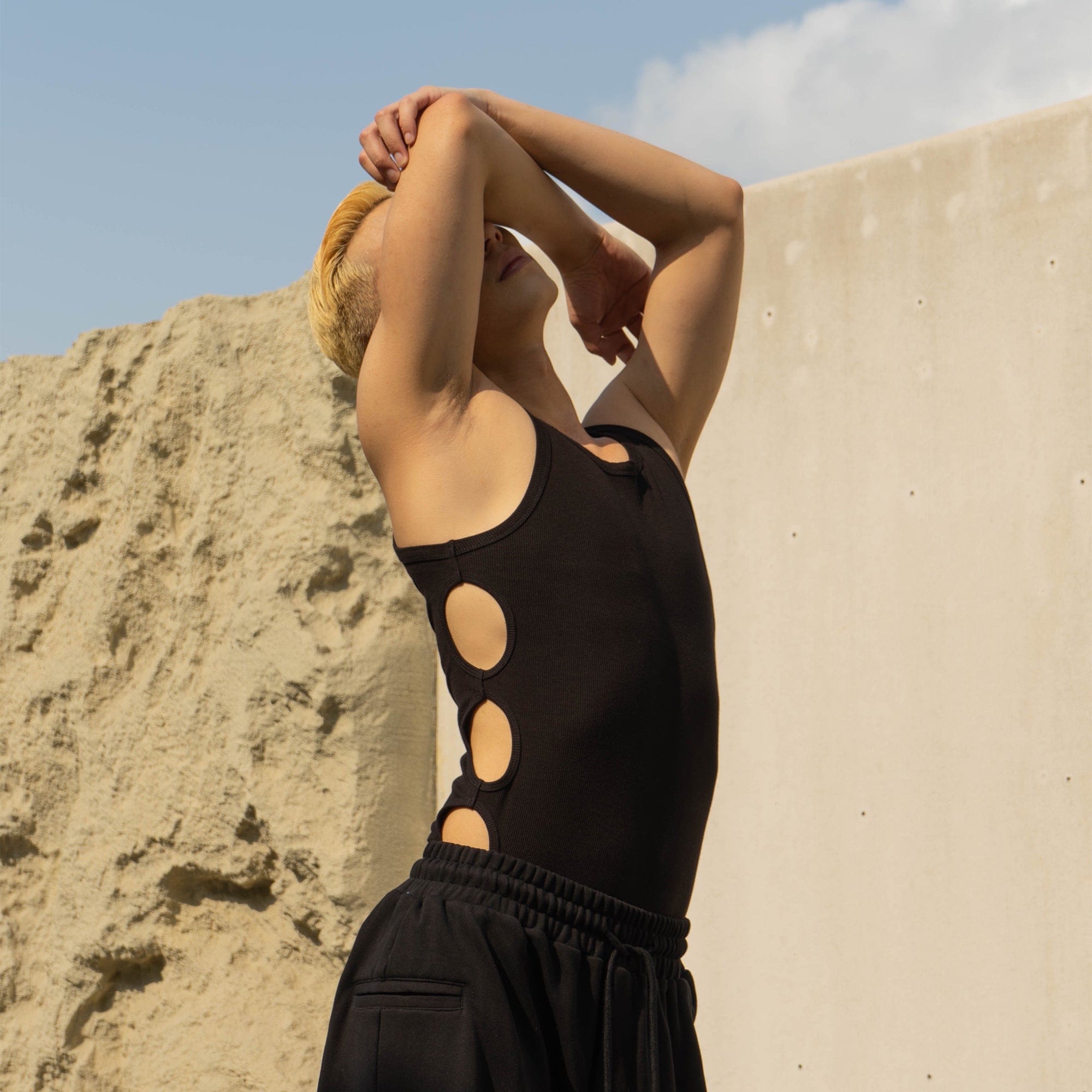 Tank Top with Side Cut-Outs