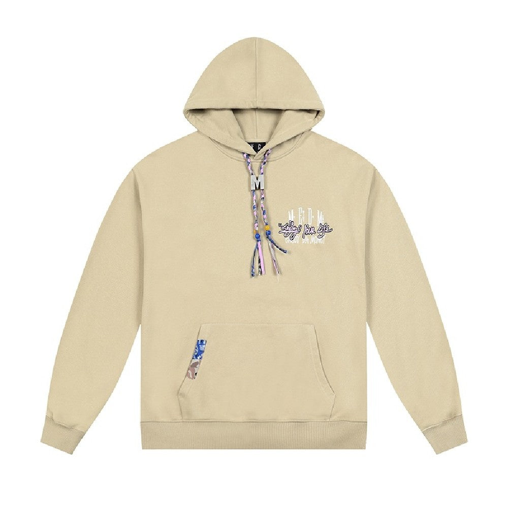 Washed Hoodie with Embroidered Logo - chiclara