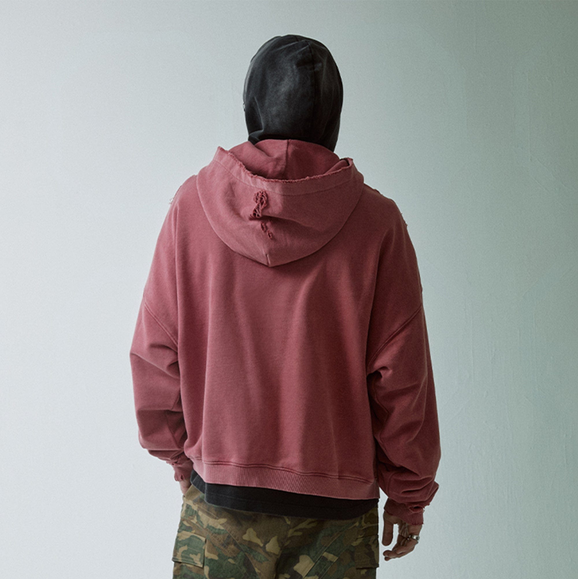 Heavy Distressed Oversized Hoodie