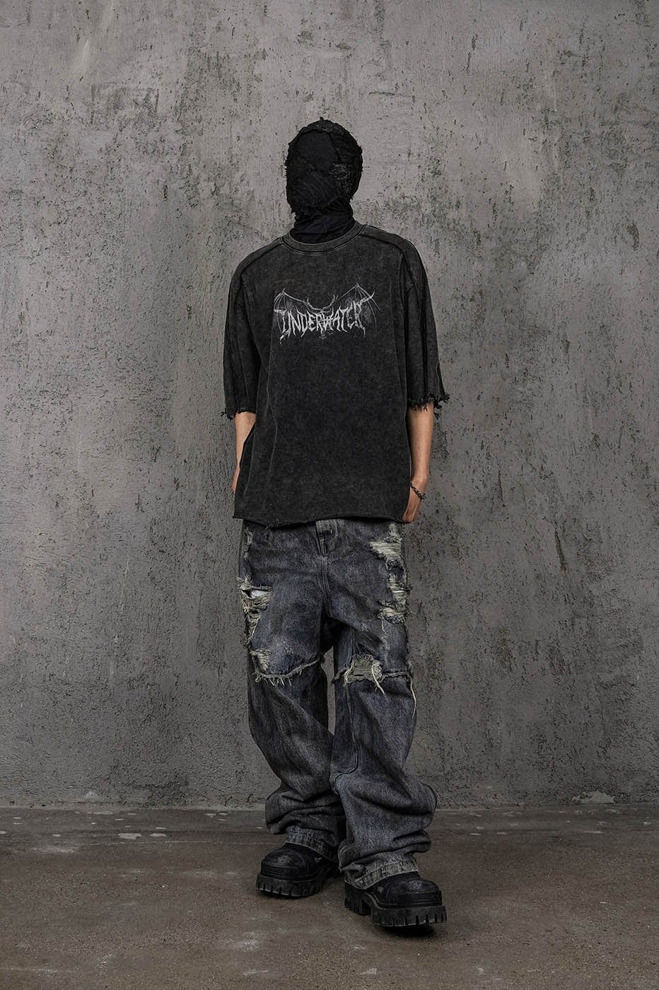 Raw Edge Gothic Washed T-Shirt