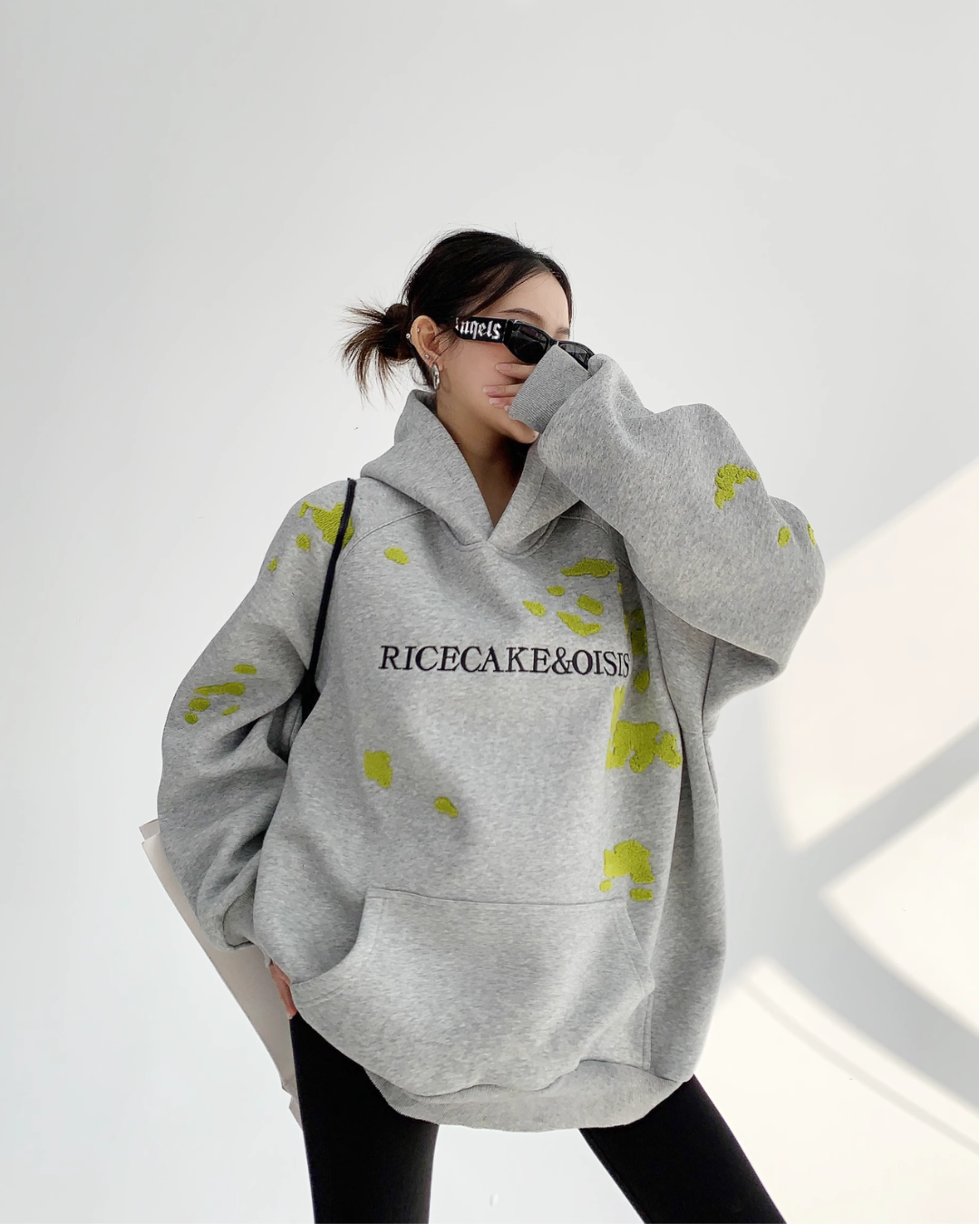 Lime Fleck Studio Logo Hoodie
