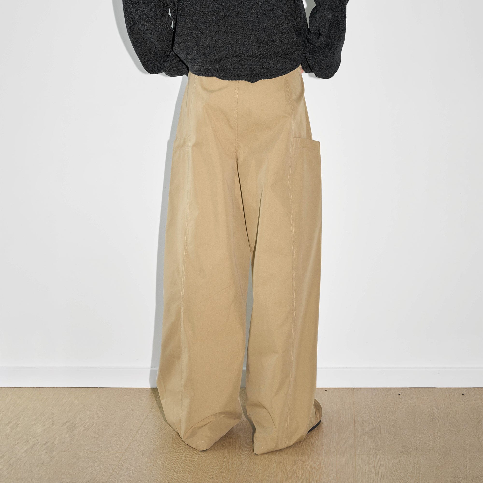 Wide Leg Khaki Pants