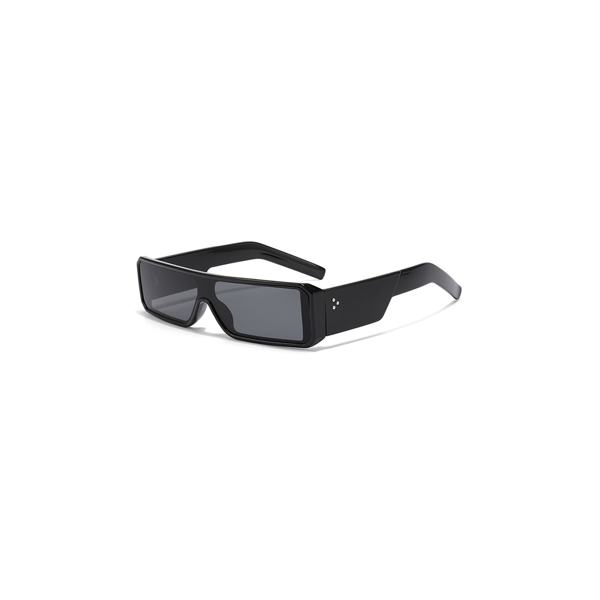Black Shield Rectangle Sunglasses - view 1