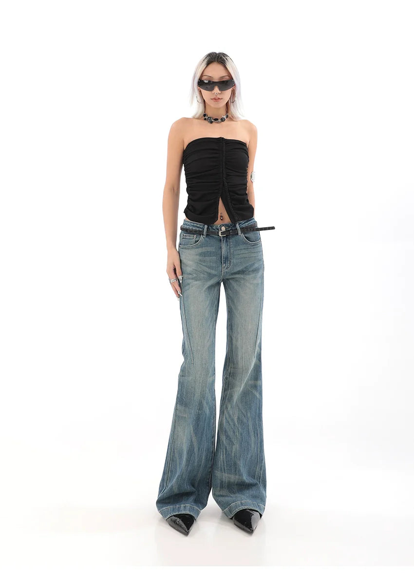 Light Wash Bell Bottom Flare Jeans