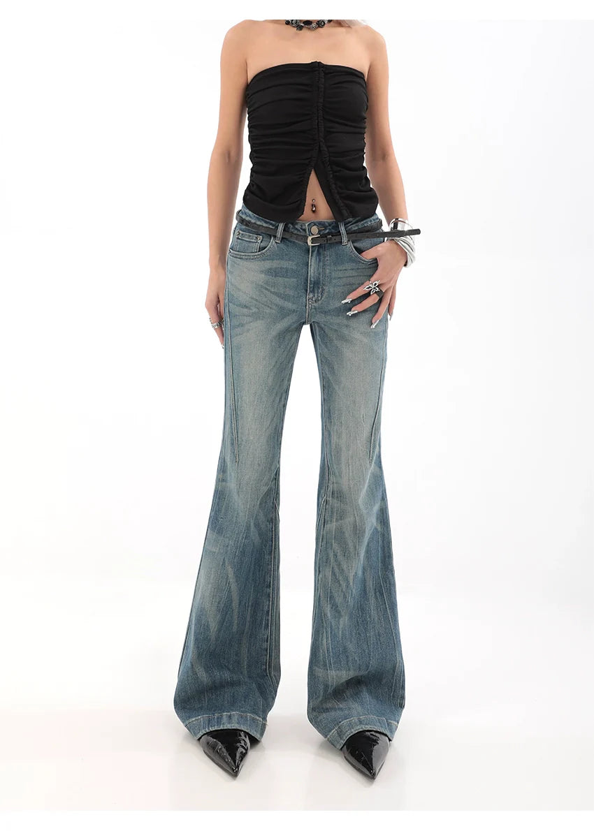 Light Wash Bell Bottom Flare Jeans