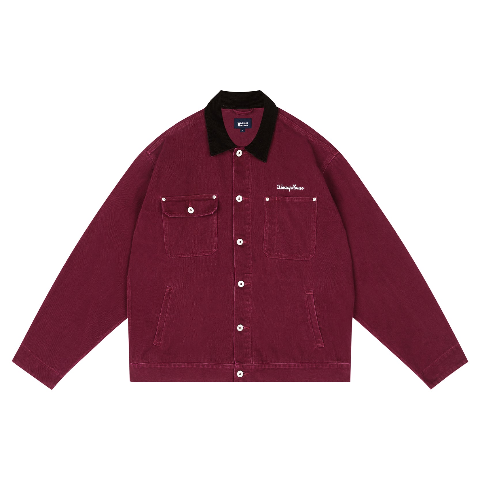 Durable Washed Work Jacket - chiclara