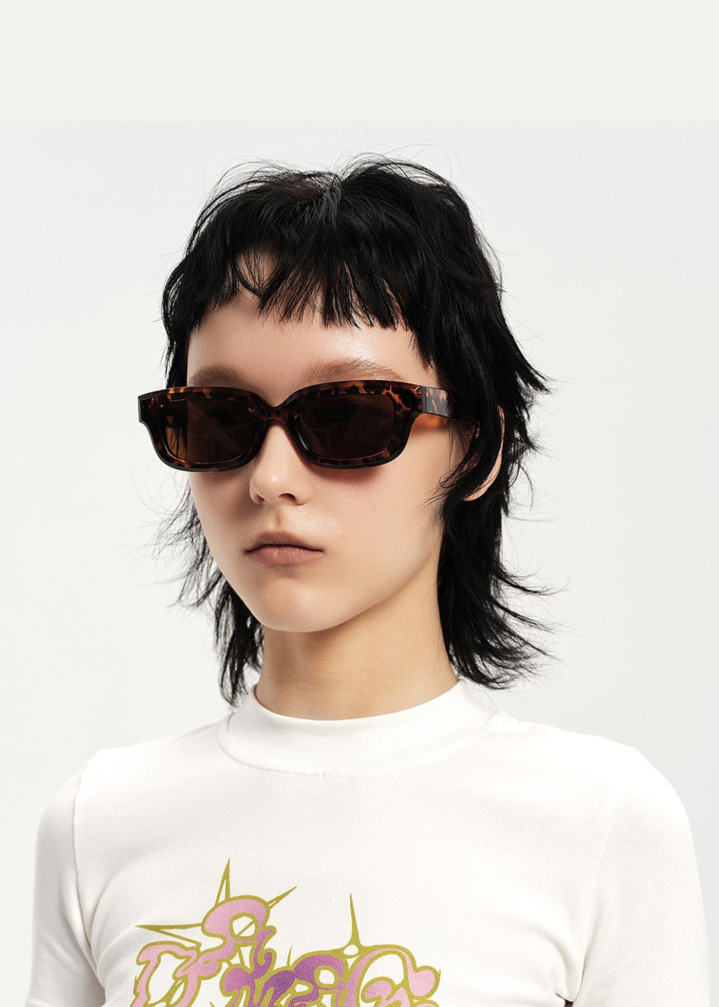 Thick Rectangle Vintage Statement Sunglasses