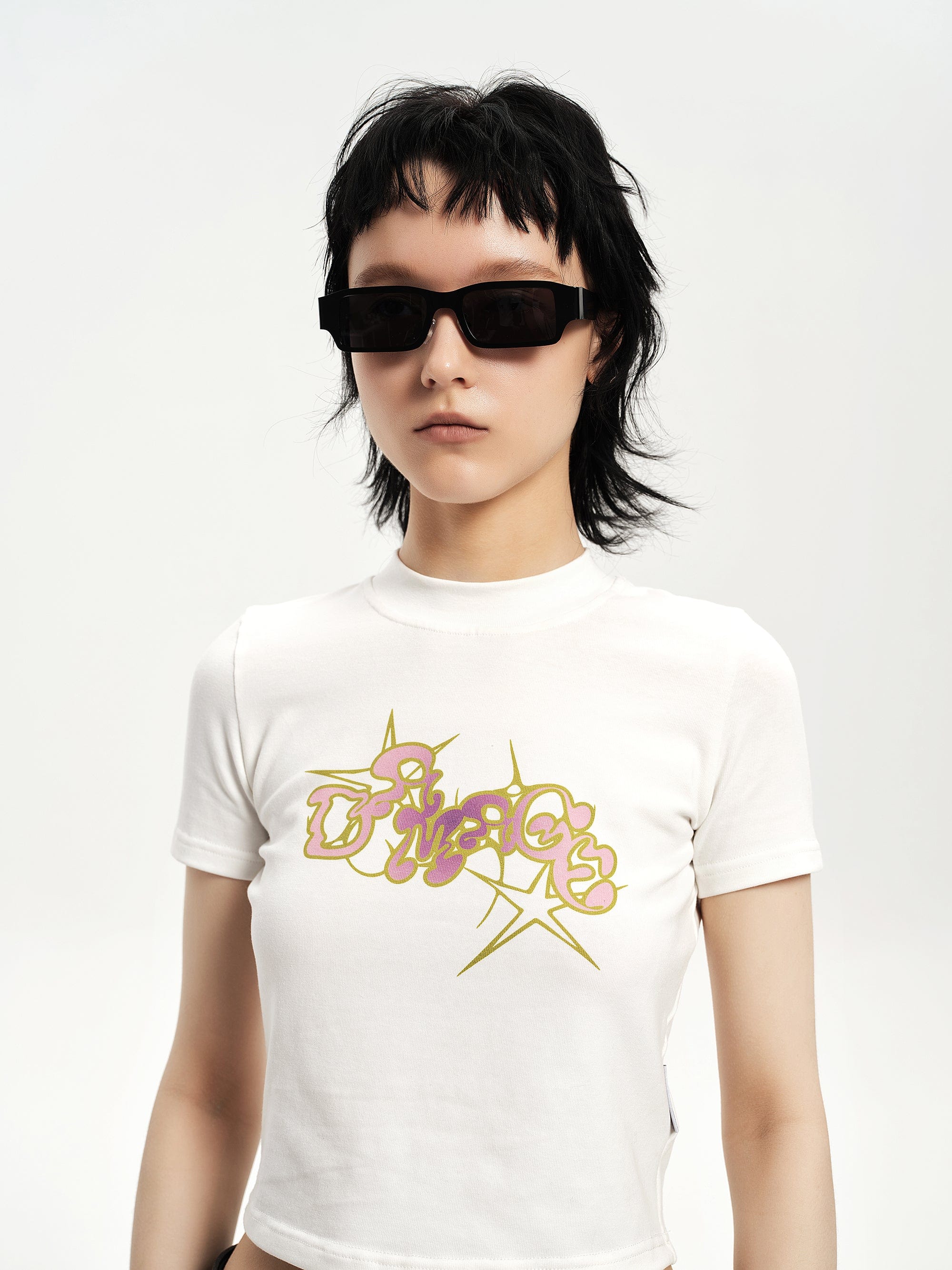 Color-Block Angular Square Sunglasses - view 5