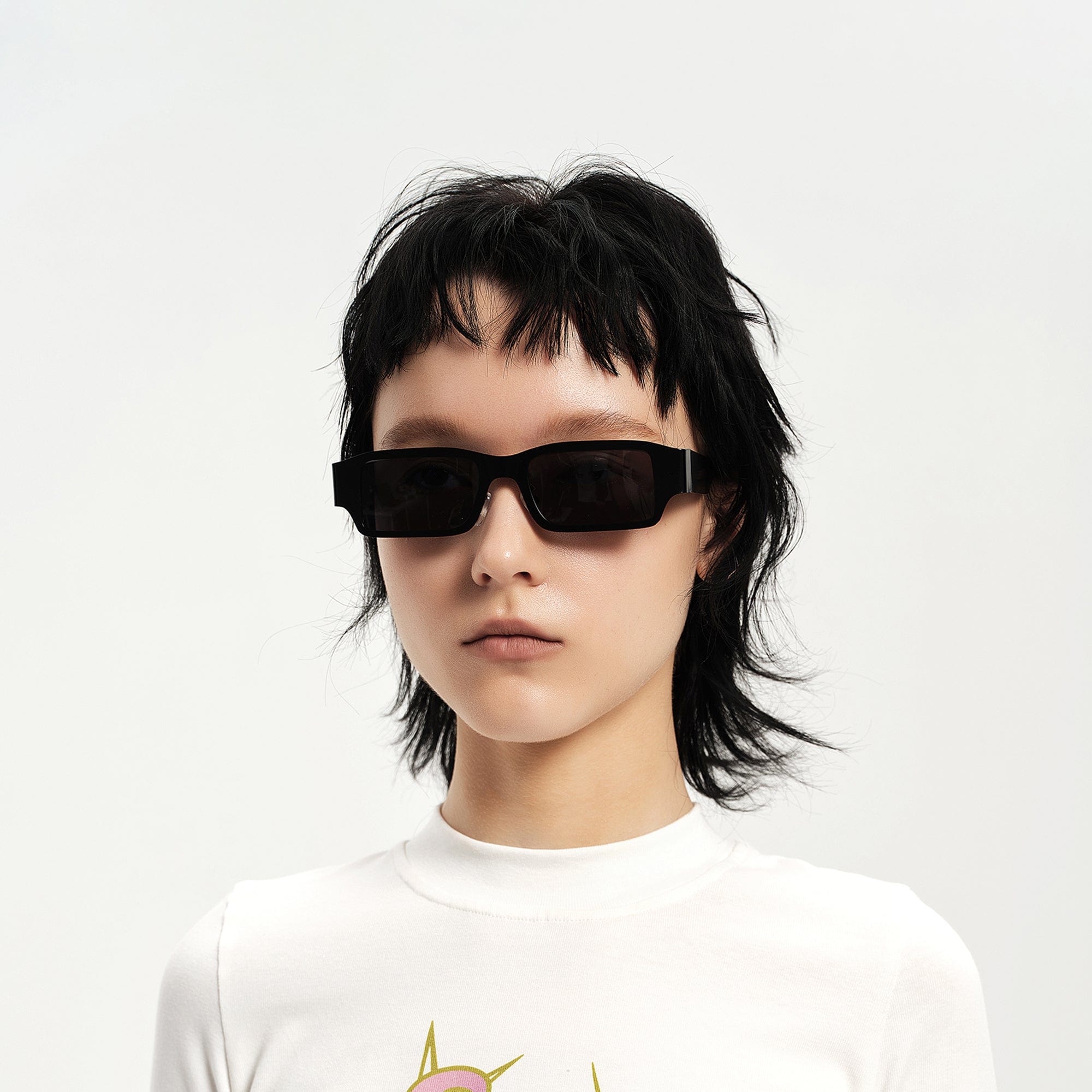 Color-Block Angular Square Sunglasses - view 1
