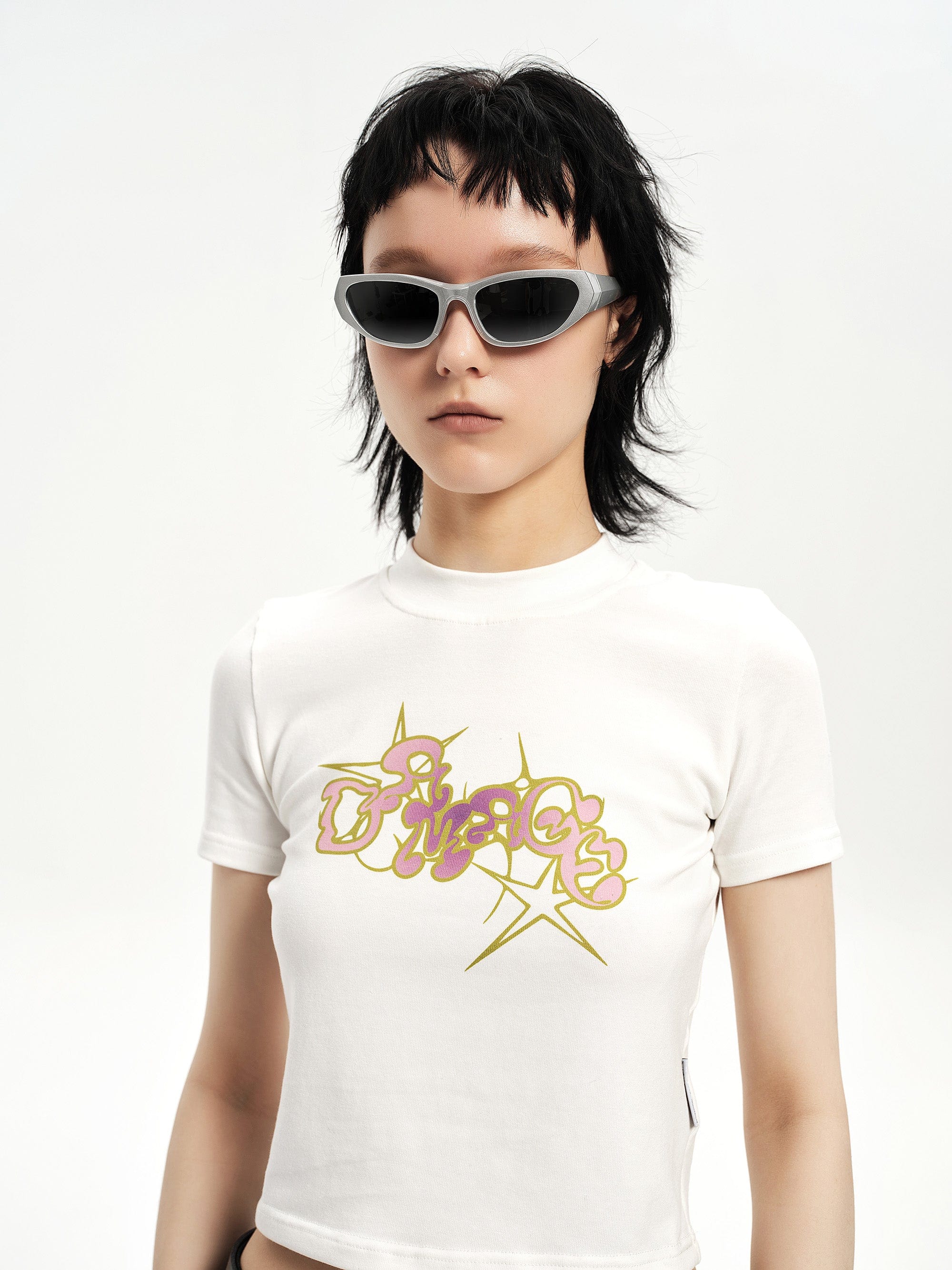 Bold Sculpted Cat-Eye Sunglasses - view 6