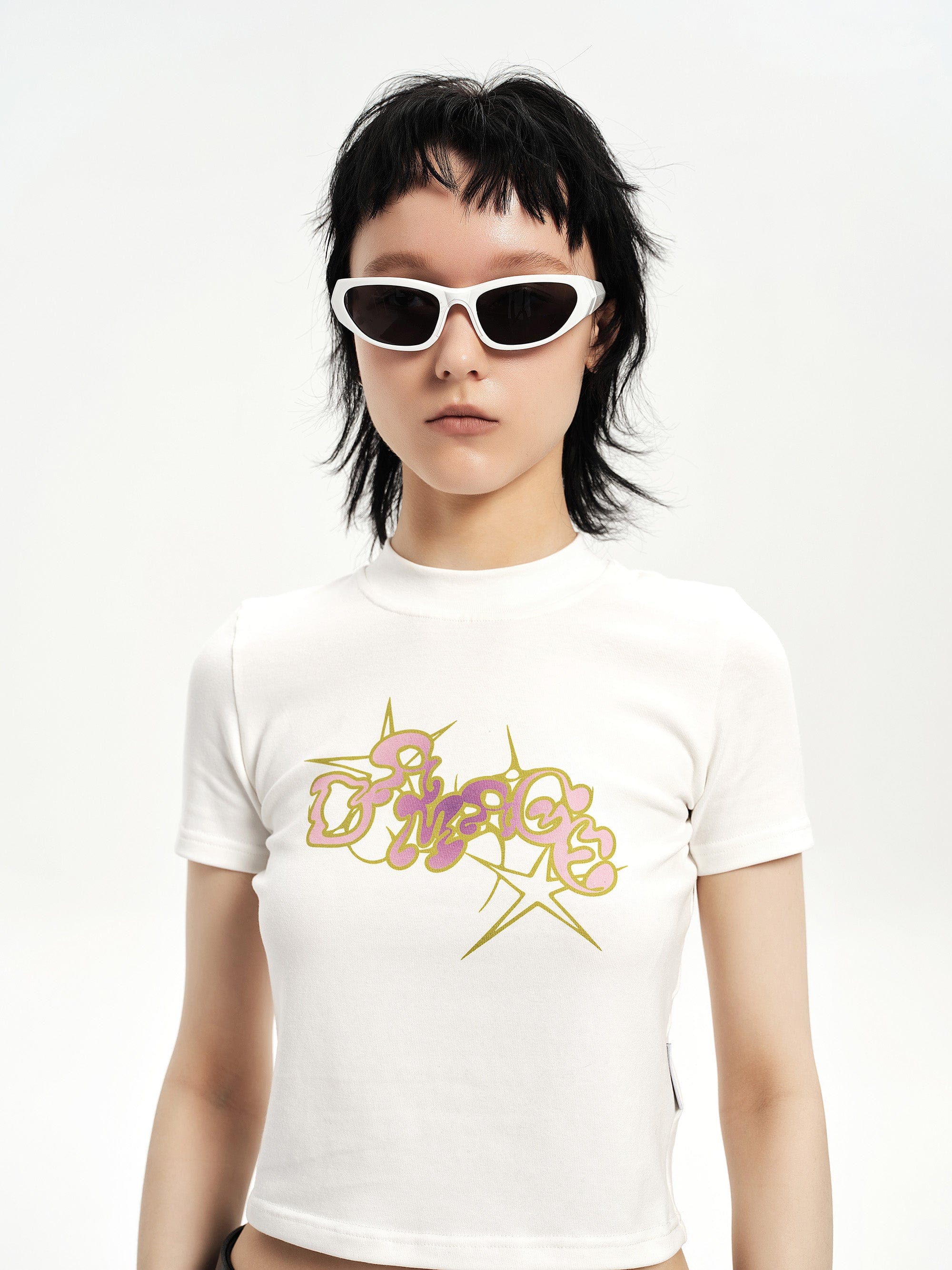 Bold Sculpted Cat-Eye Sunglasses - view 7
