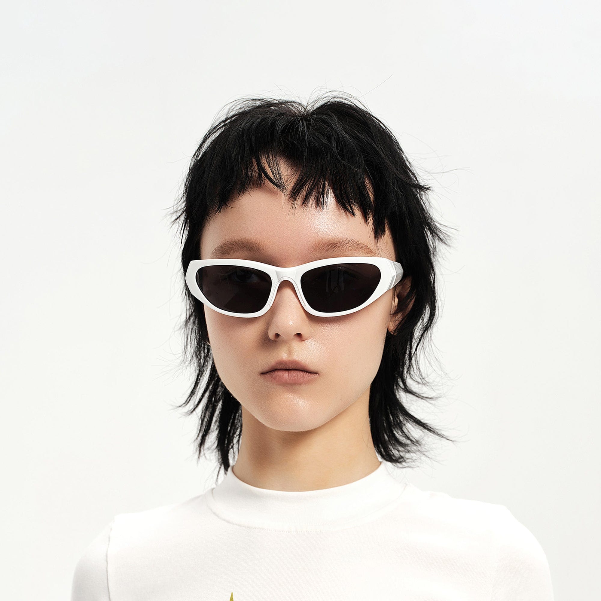 Bold Sculpted Cat-Eye Sunglasses - view 3