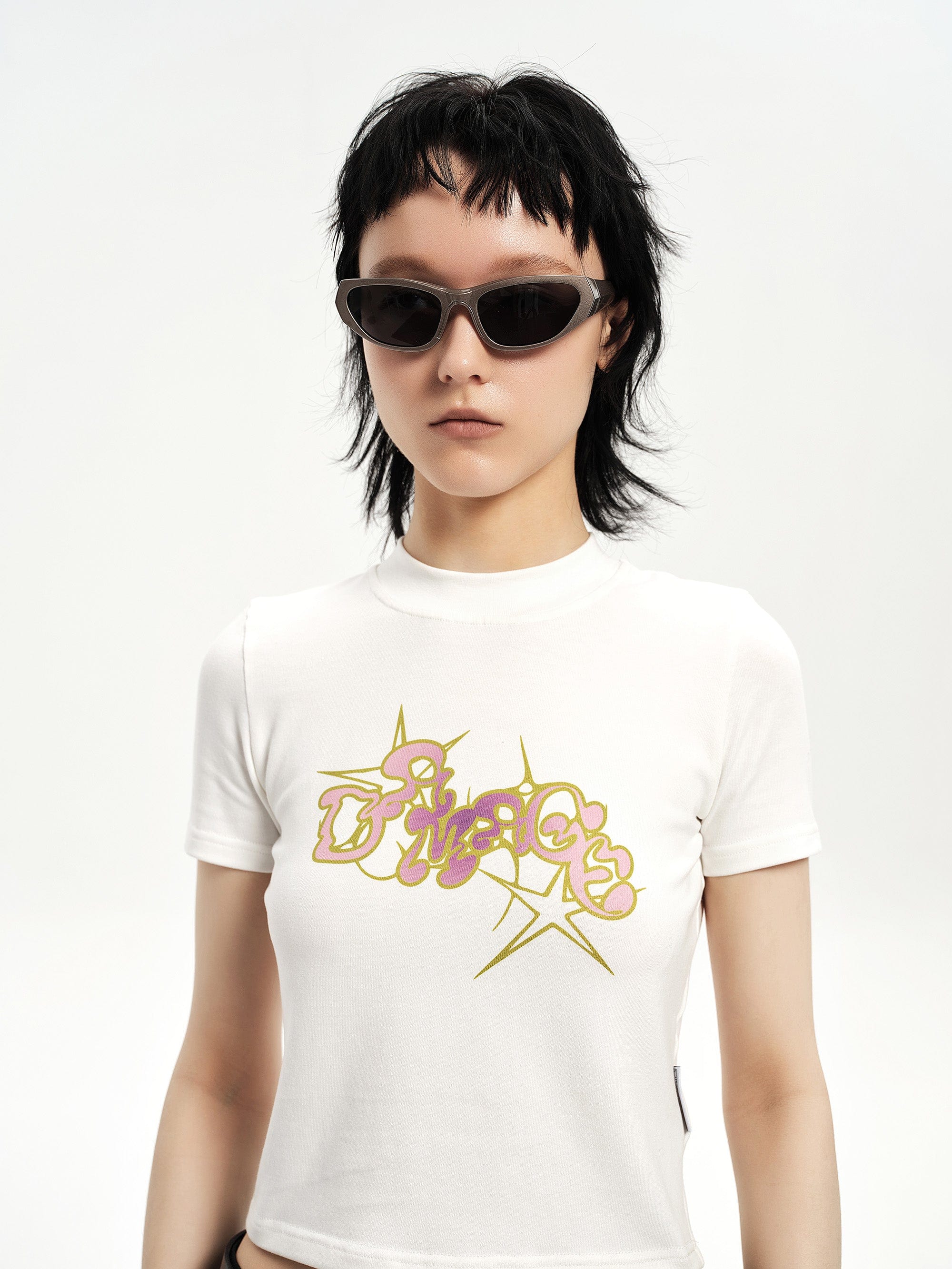 Bold Sculpted Cat-Eye Sunglasses - view 8