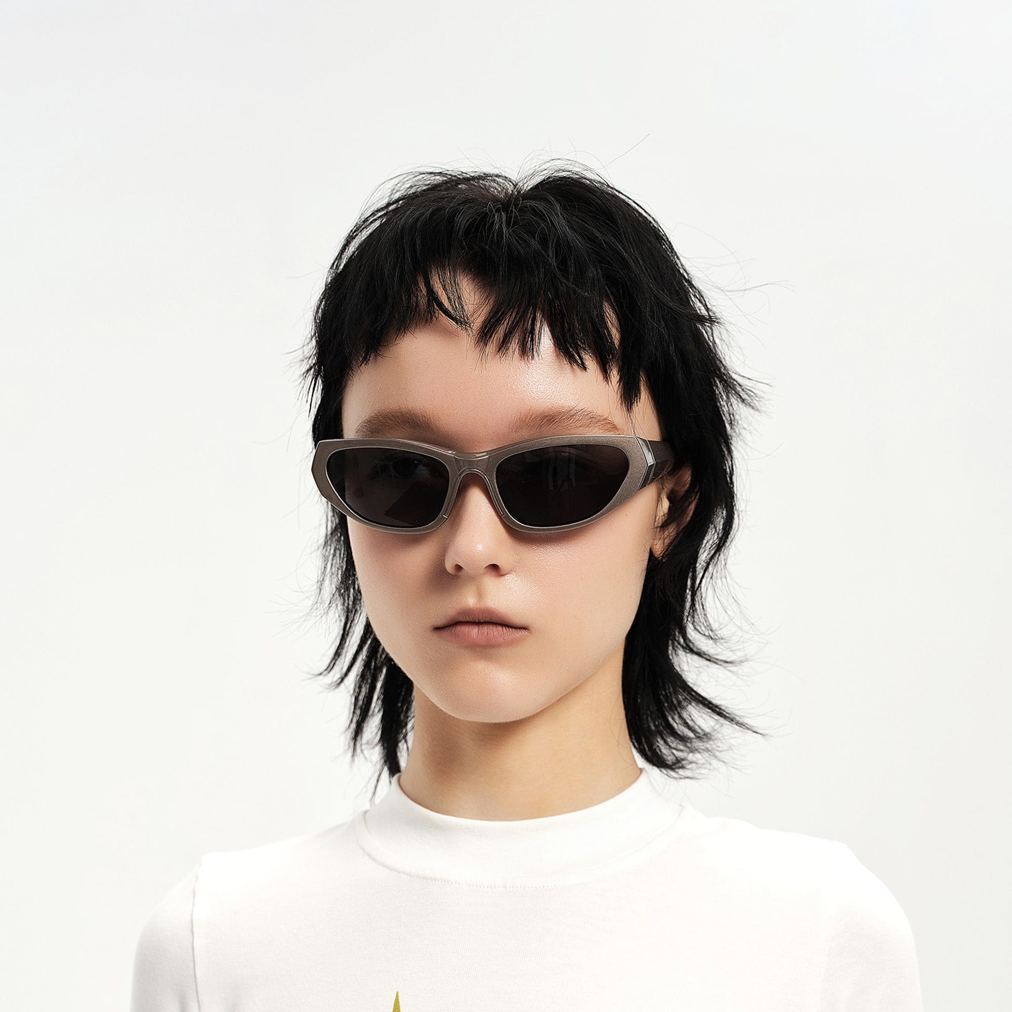 Bold Sculpted Cat-Eye Sunglasses - view 4