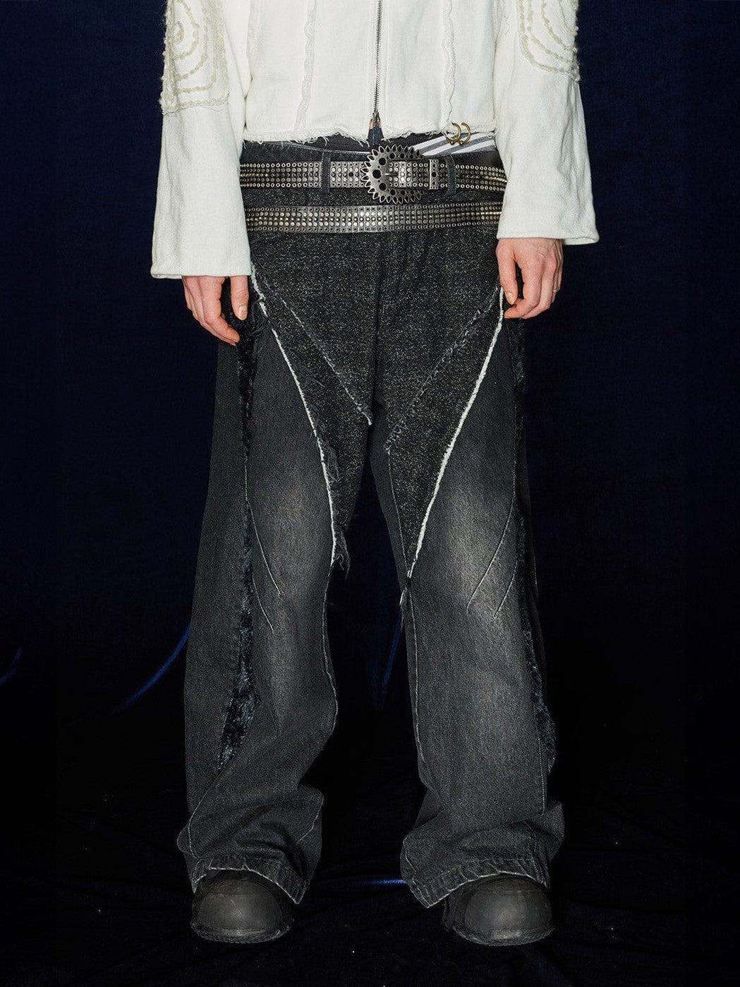Patchwork Baggy Jeans