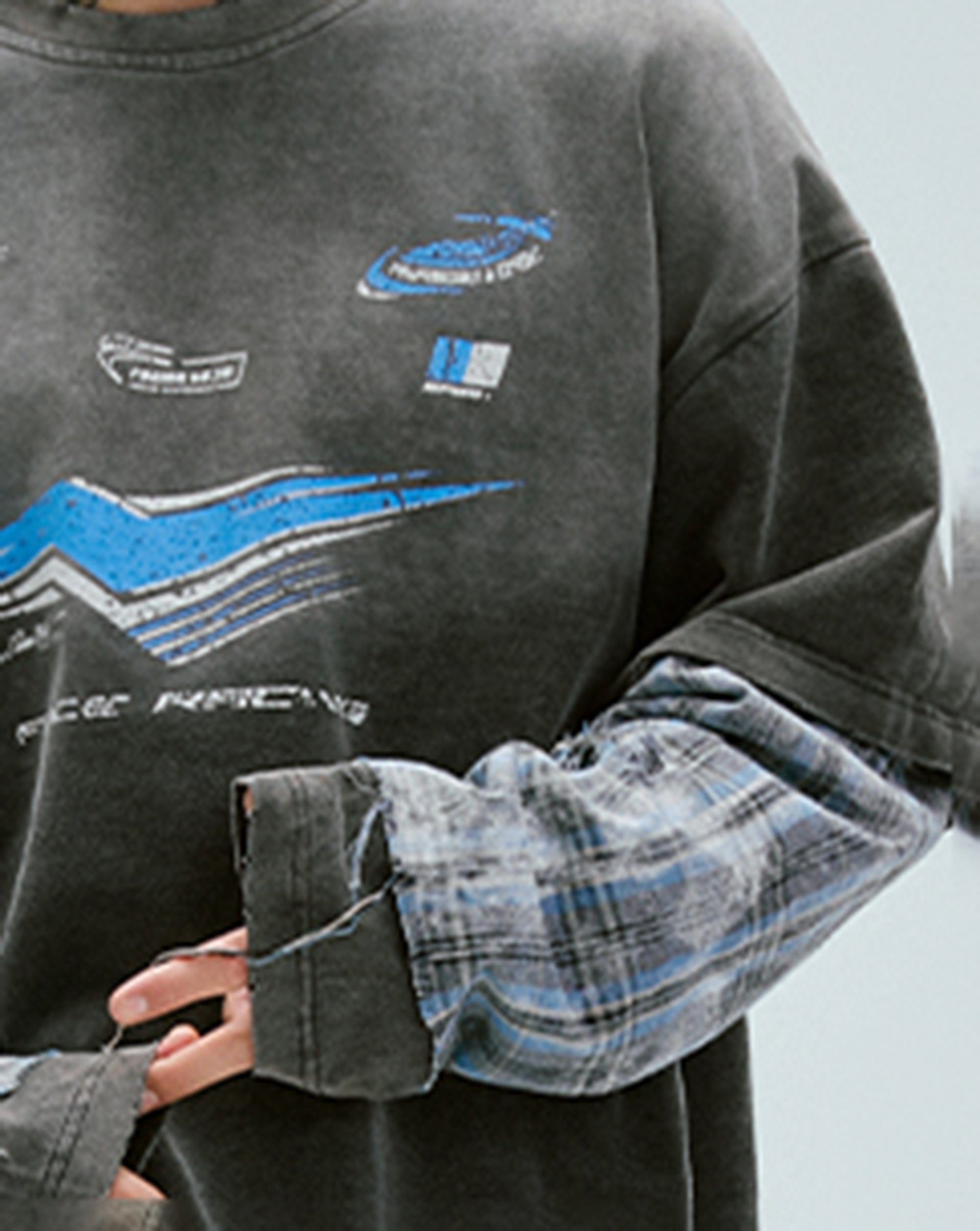 Racing Layered Long-Sleeve Tee