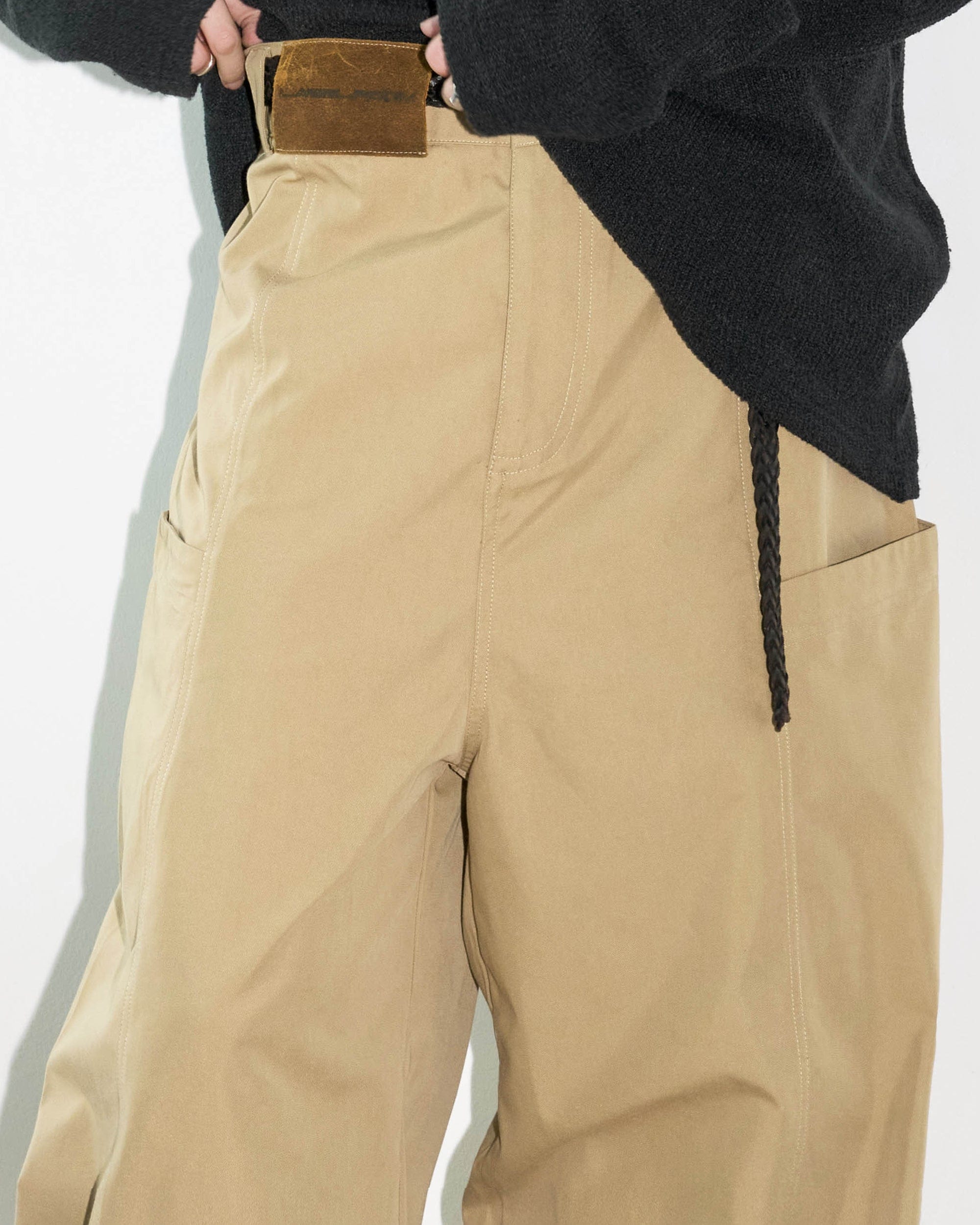 Wide Leg Khaki Pants