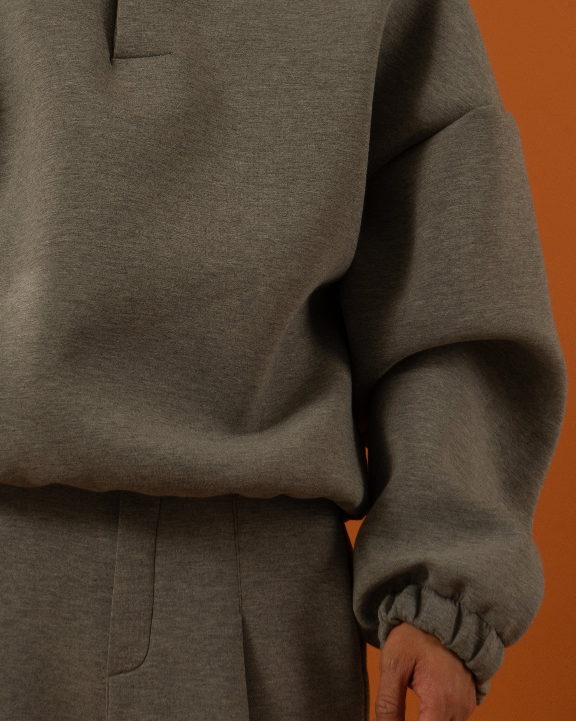 Oversized High Neck Sweatshirt