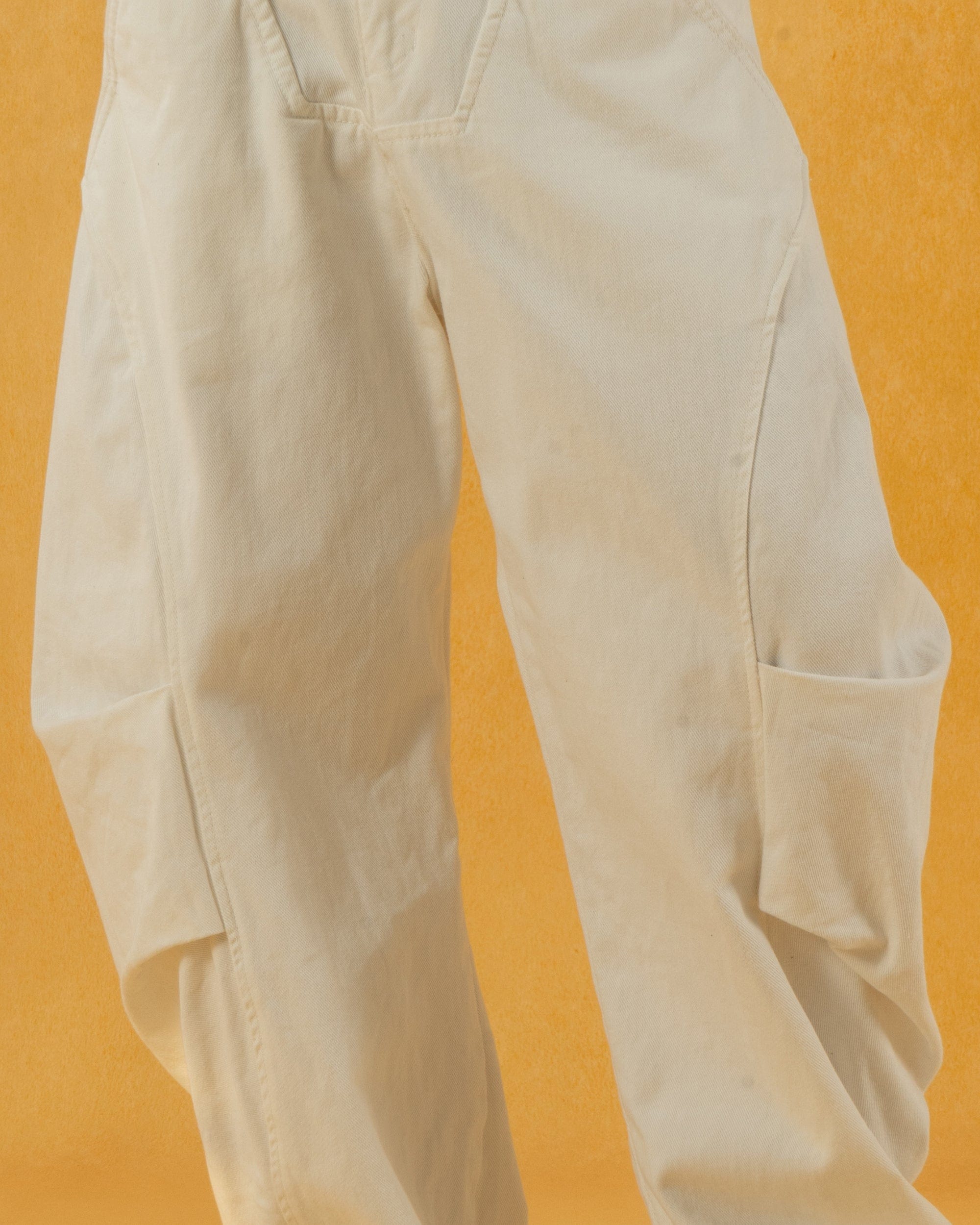 Deconstructed Pleated Button Utility Cargo Pants