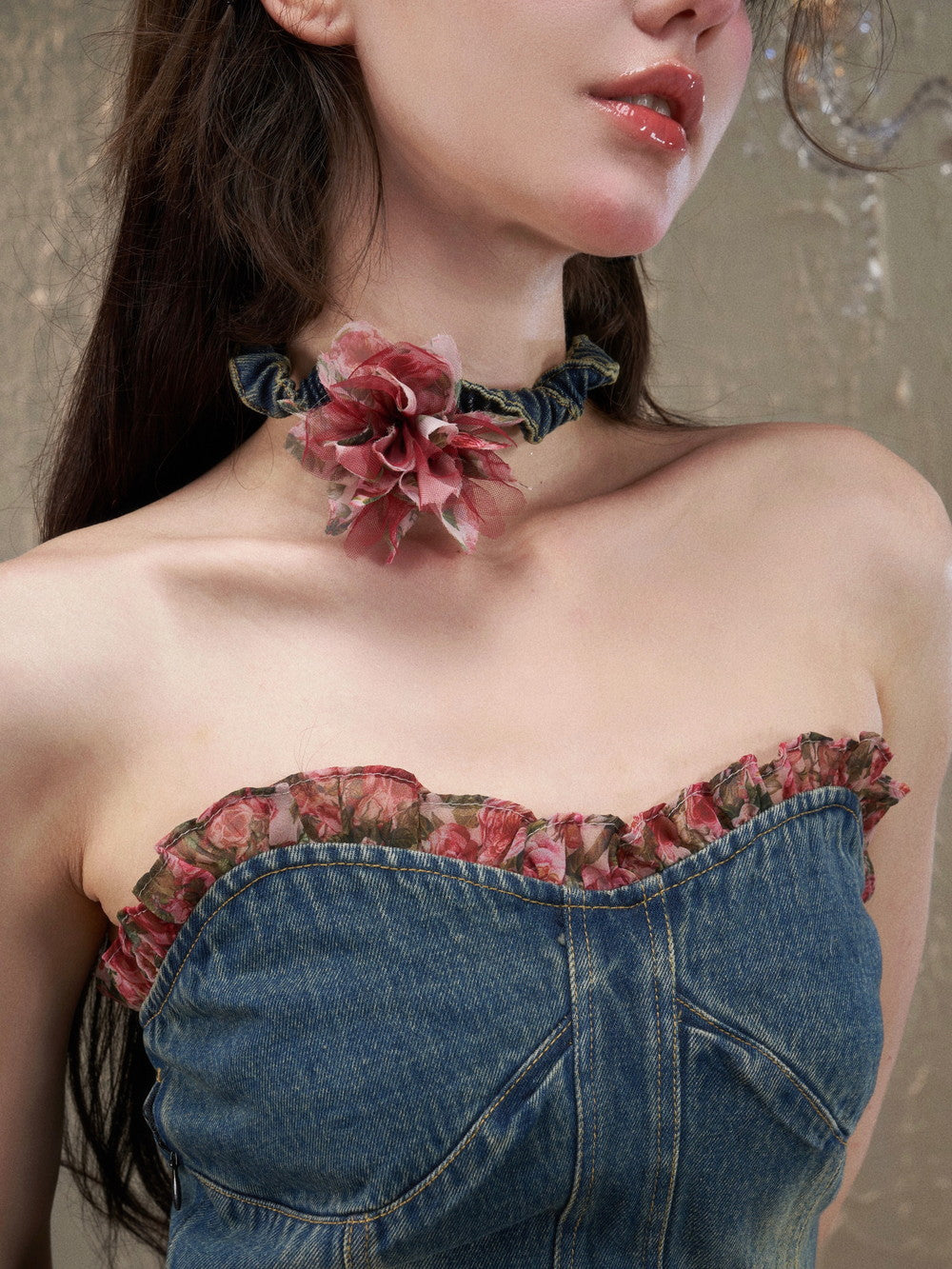 Velvet Floral Choker