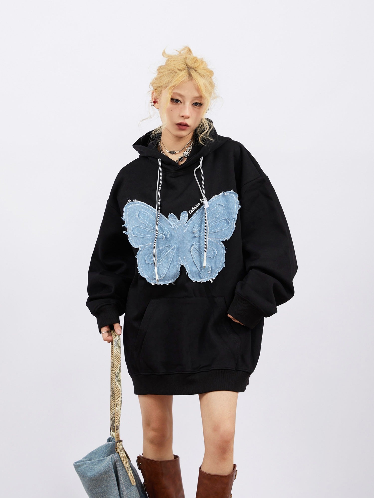 Butterfly Patch Hoodie