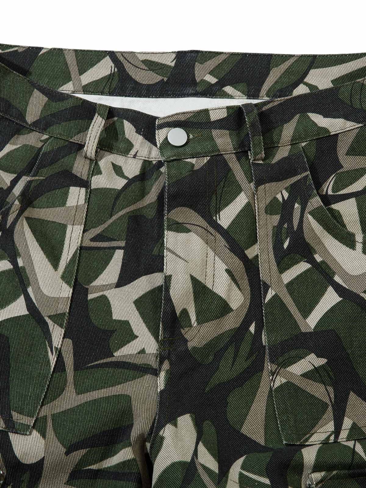 Camo Layered Hoodie Track Set