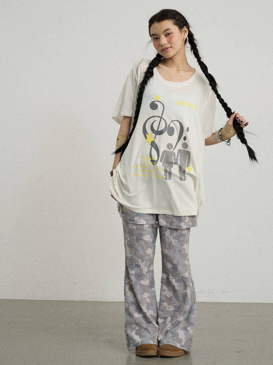 Music Note Star Graphic Tee