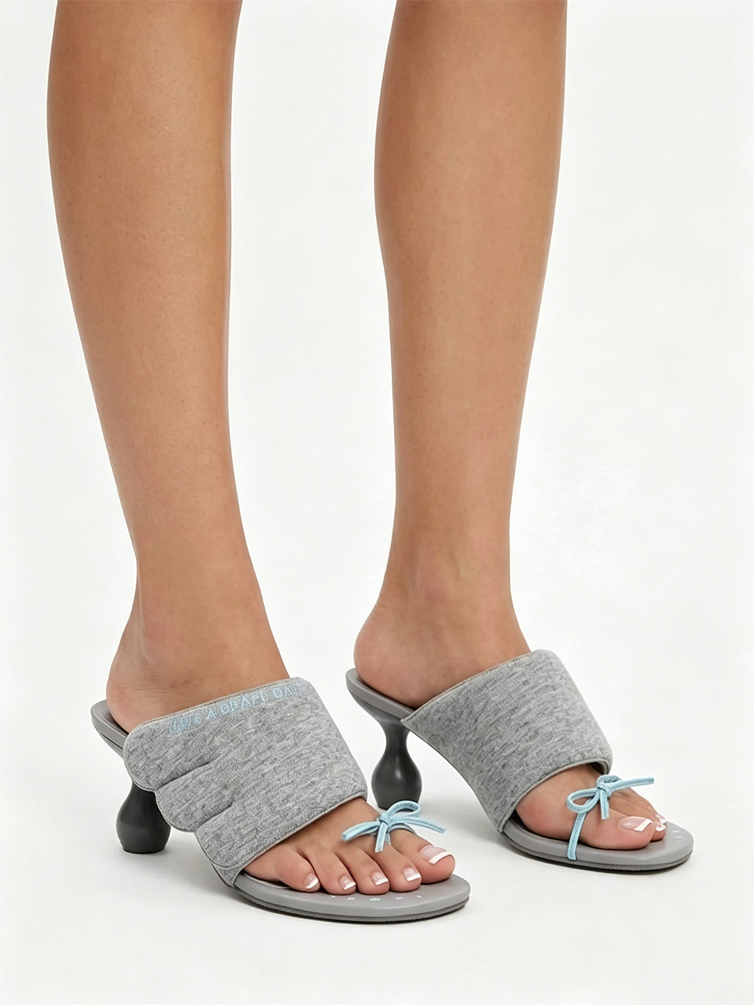 Wing-Bow Sculpted-Heel Toe-Post Sandals - view 2
