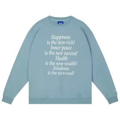 Bold Slogan Printing Sweatshirt - chiclara