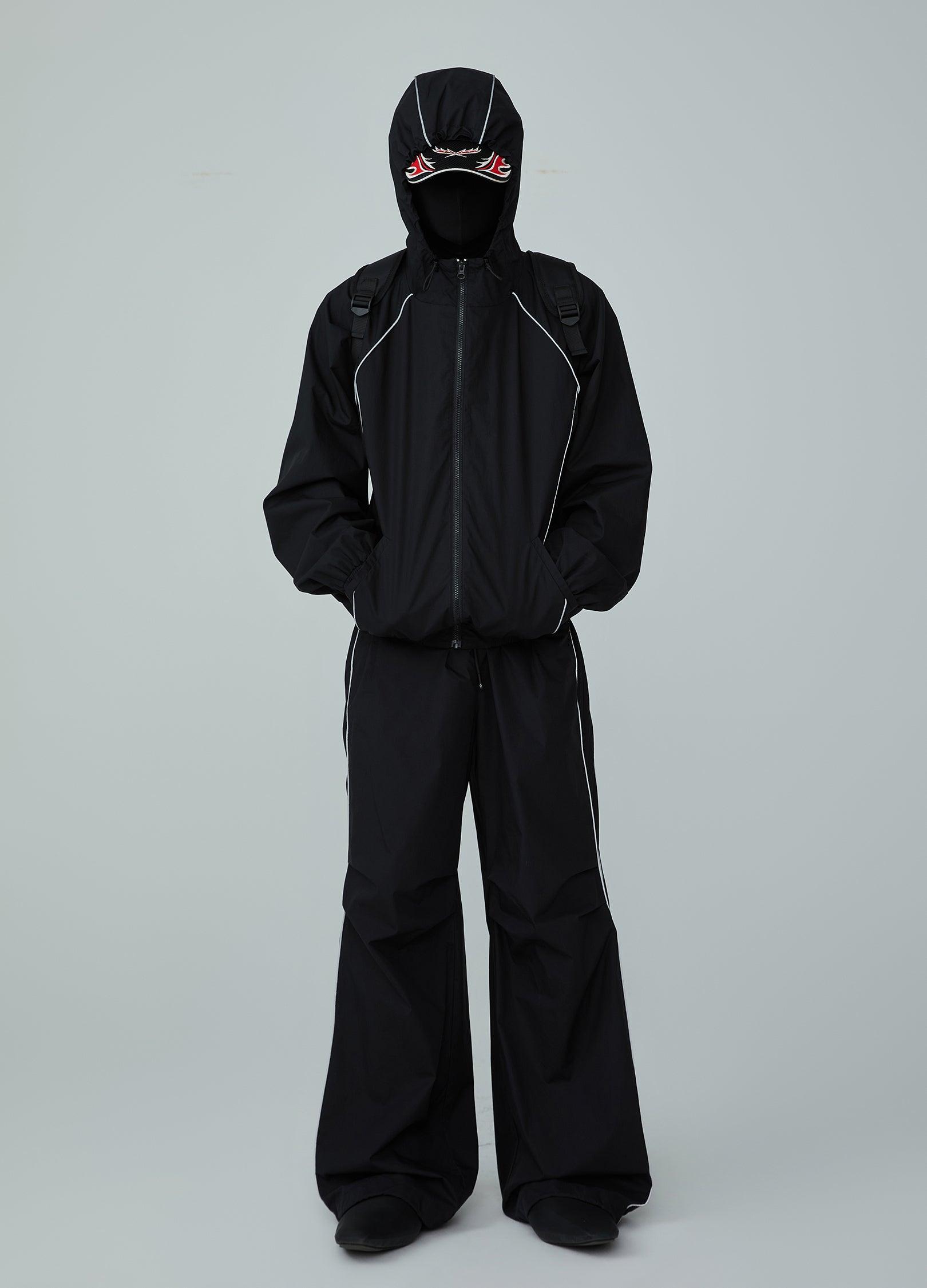 Reflective 3M Windproof Tracksuit Bottoms - chiclara