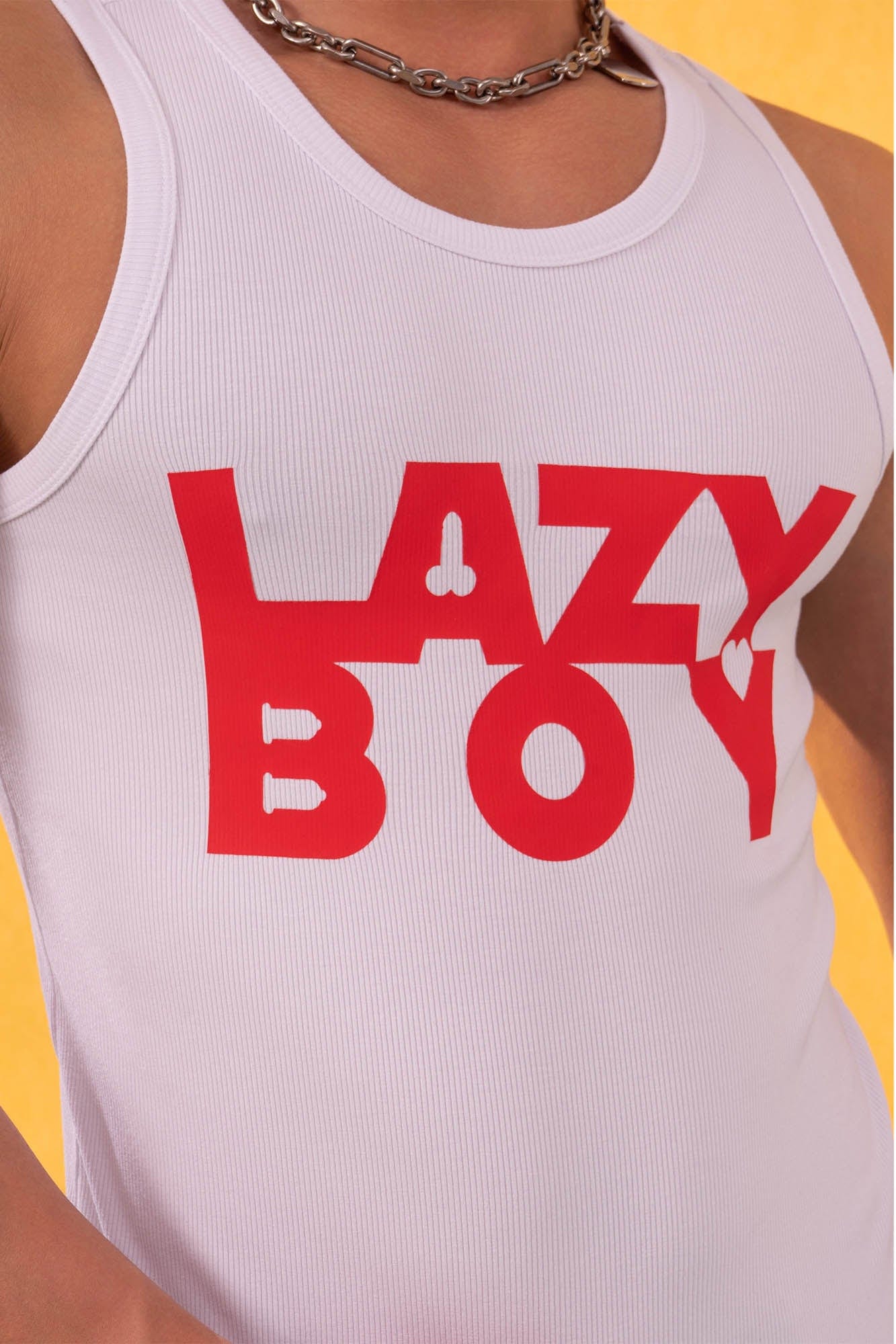 Lazy Boy Graphic Tank Top