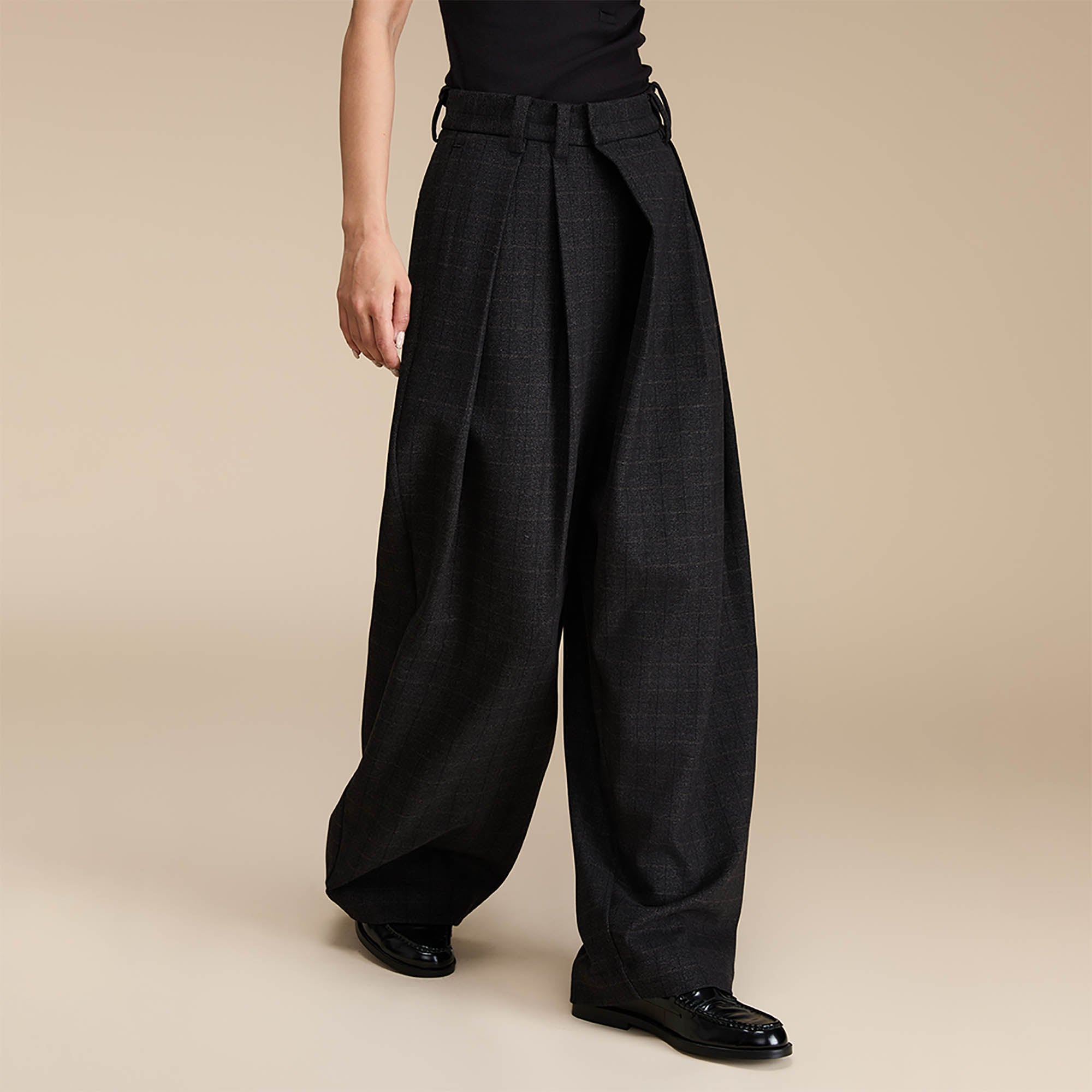 High-Waisted Wide-Leg Palazzo Pants