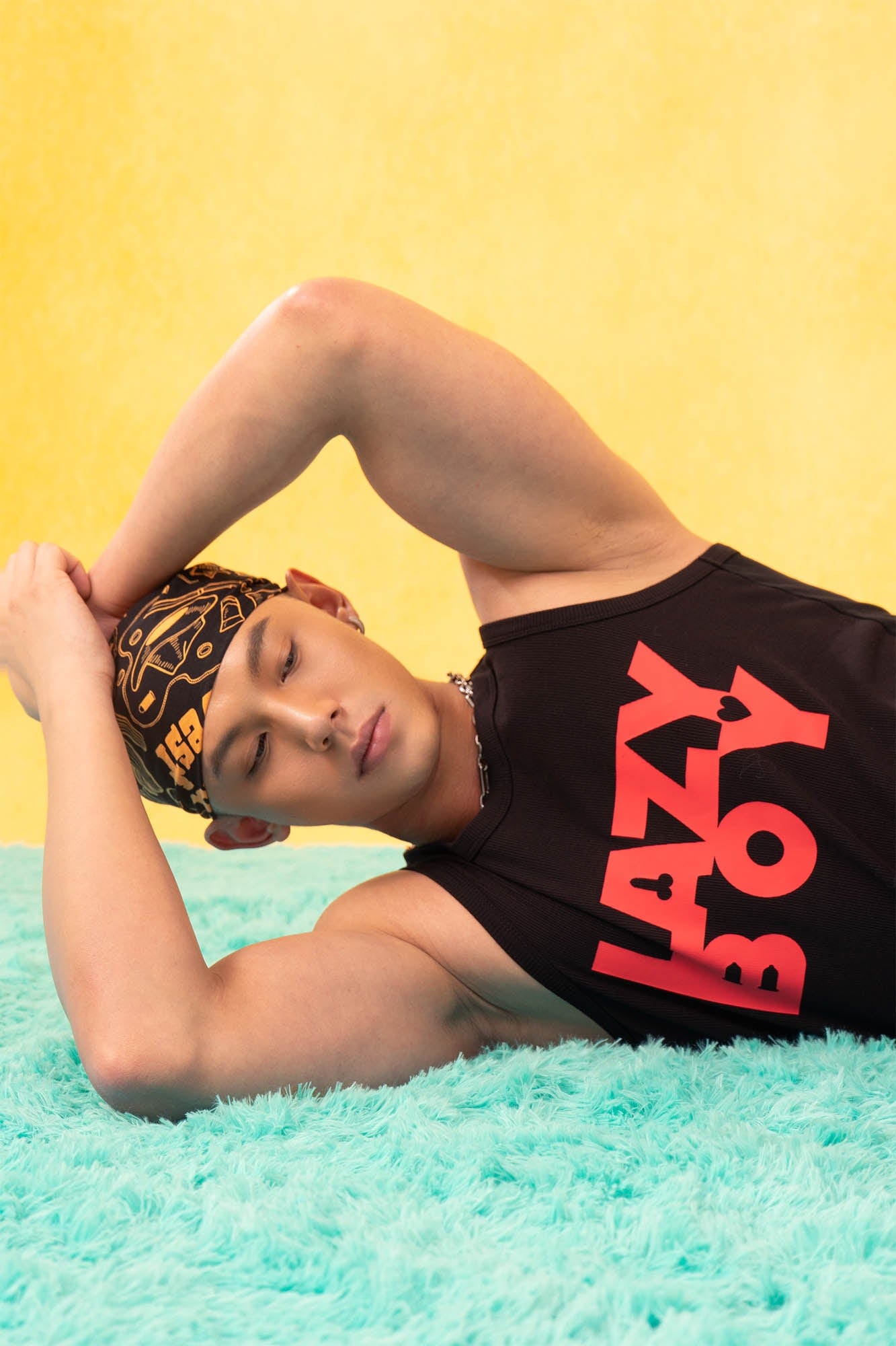 Lazy Boy Graphic Tank Top