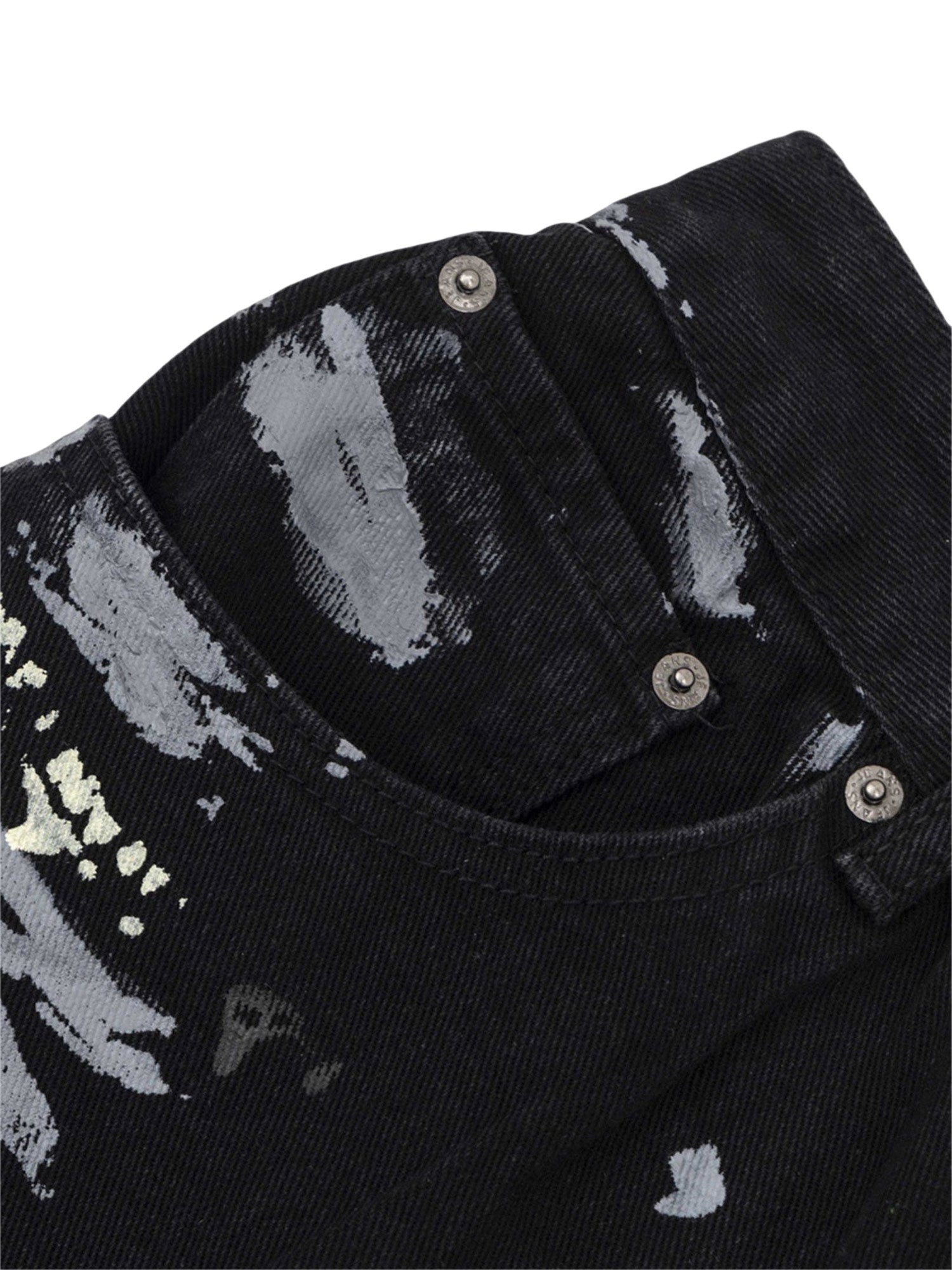 Graffiti Text Denim Pants