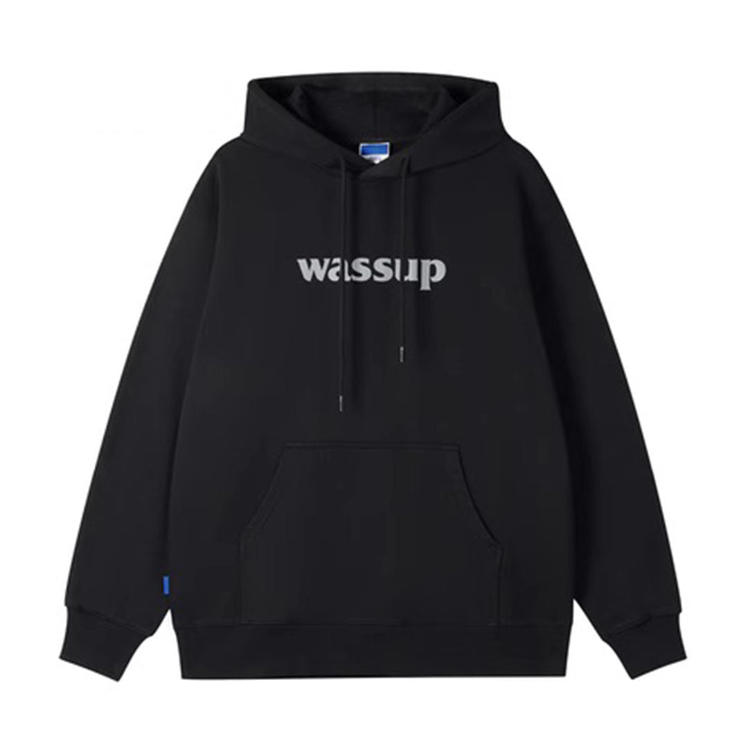 Essential Basic Logo Print Hoodie - chiclara