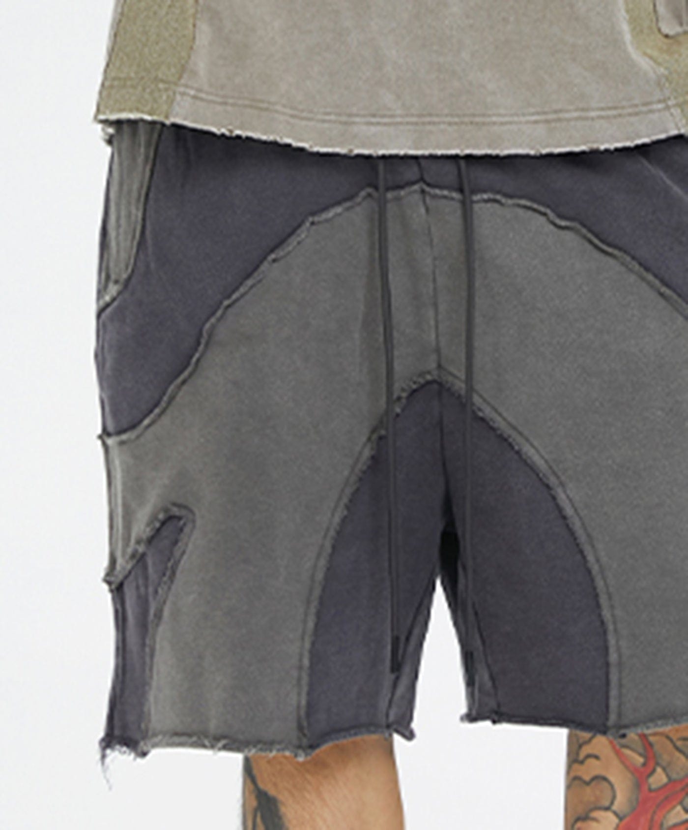 Patchwork Sweat Shorts