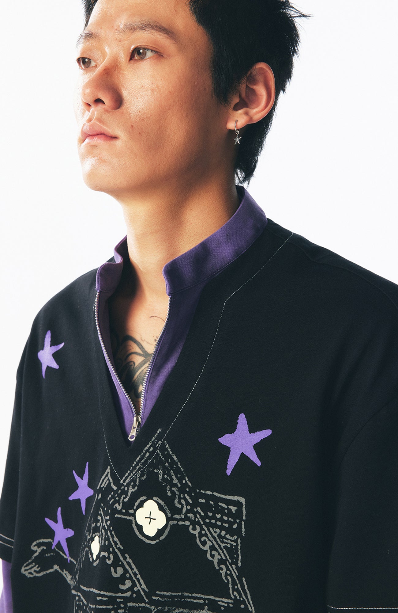 Retro Layered Graphic Long Sleeve Tee