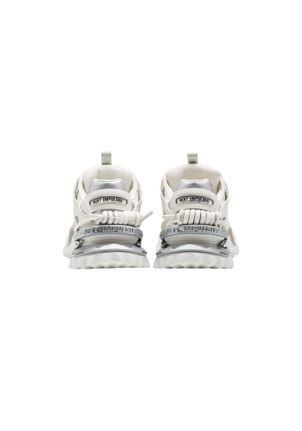 Black Air-Cushion Platform Sneakers