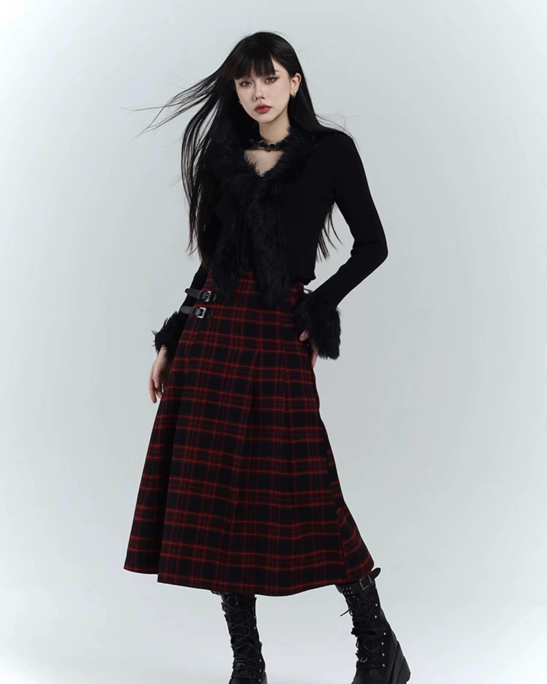 Gothic Fur Trim Cardigan