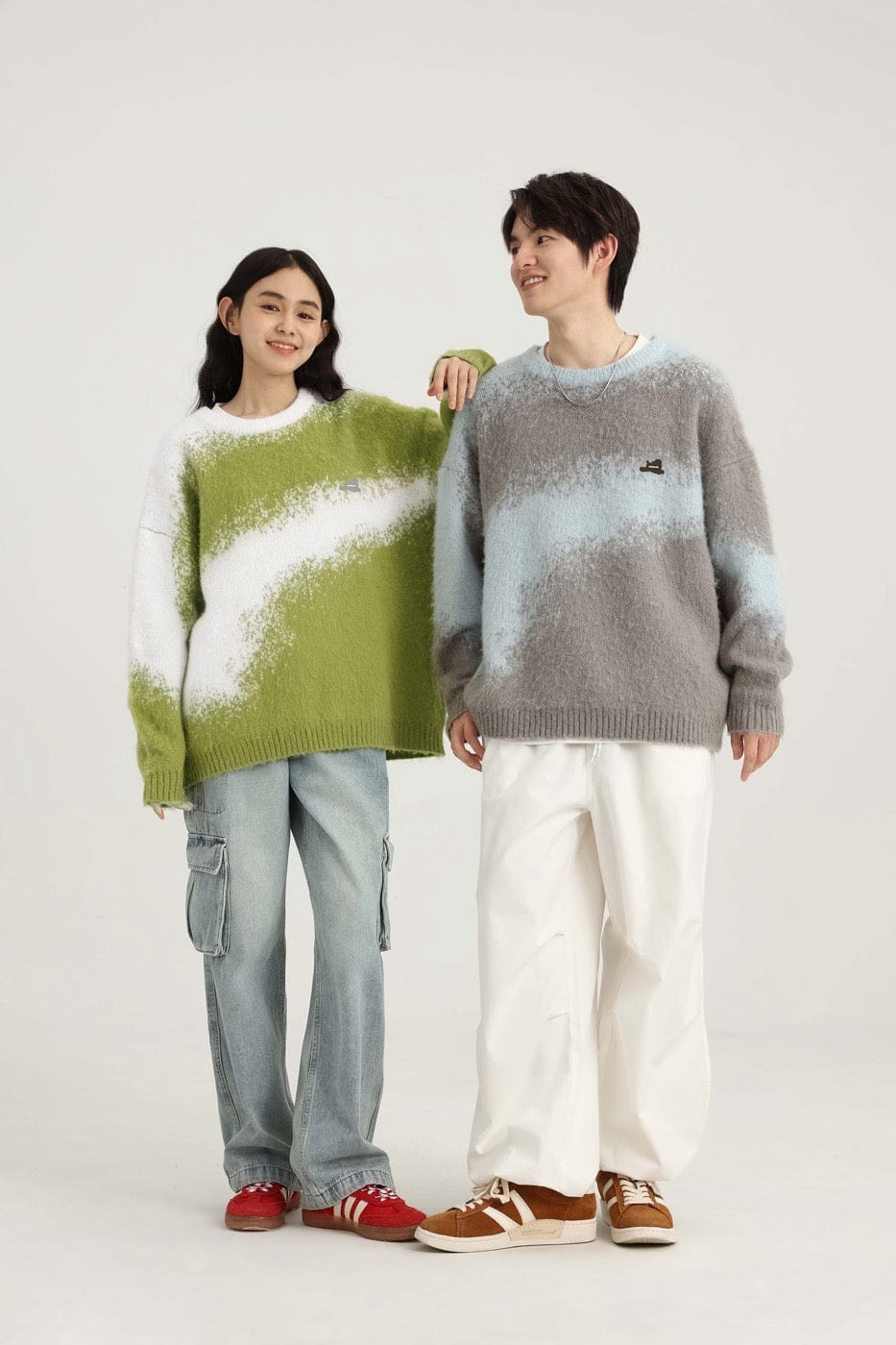 Abstract Pattern Knit Sweater