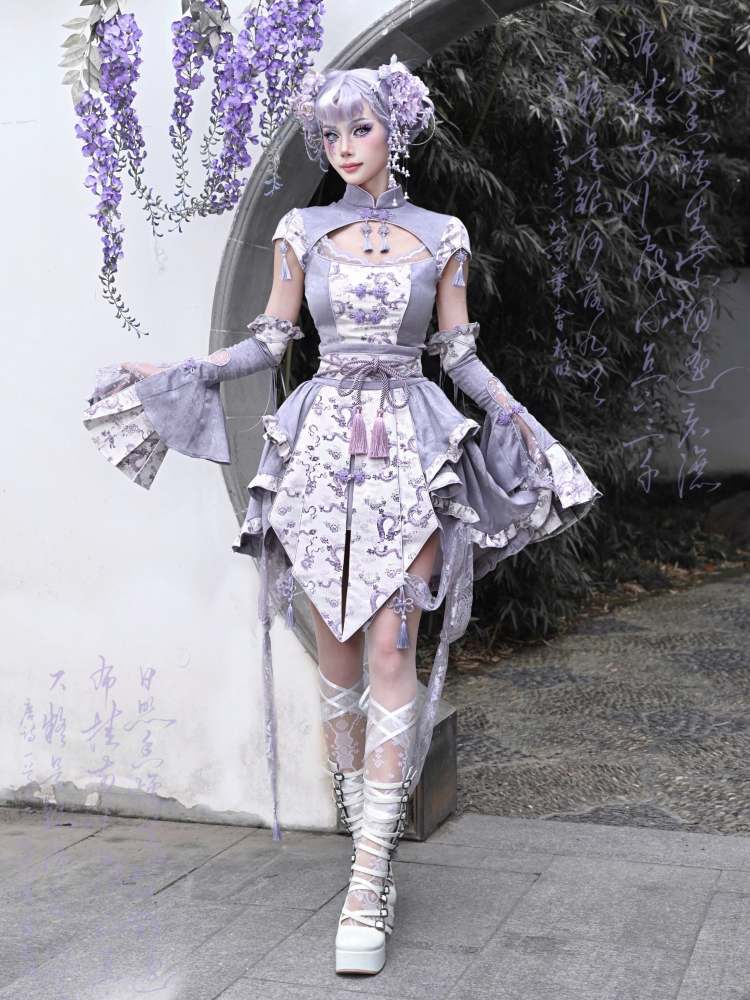 Chinese Qipao Inspired Lolita Fashion Skirt